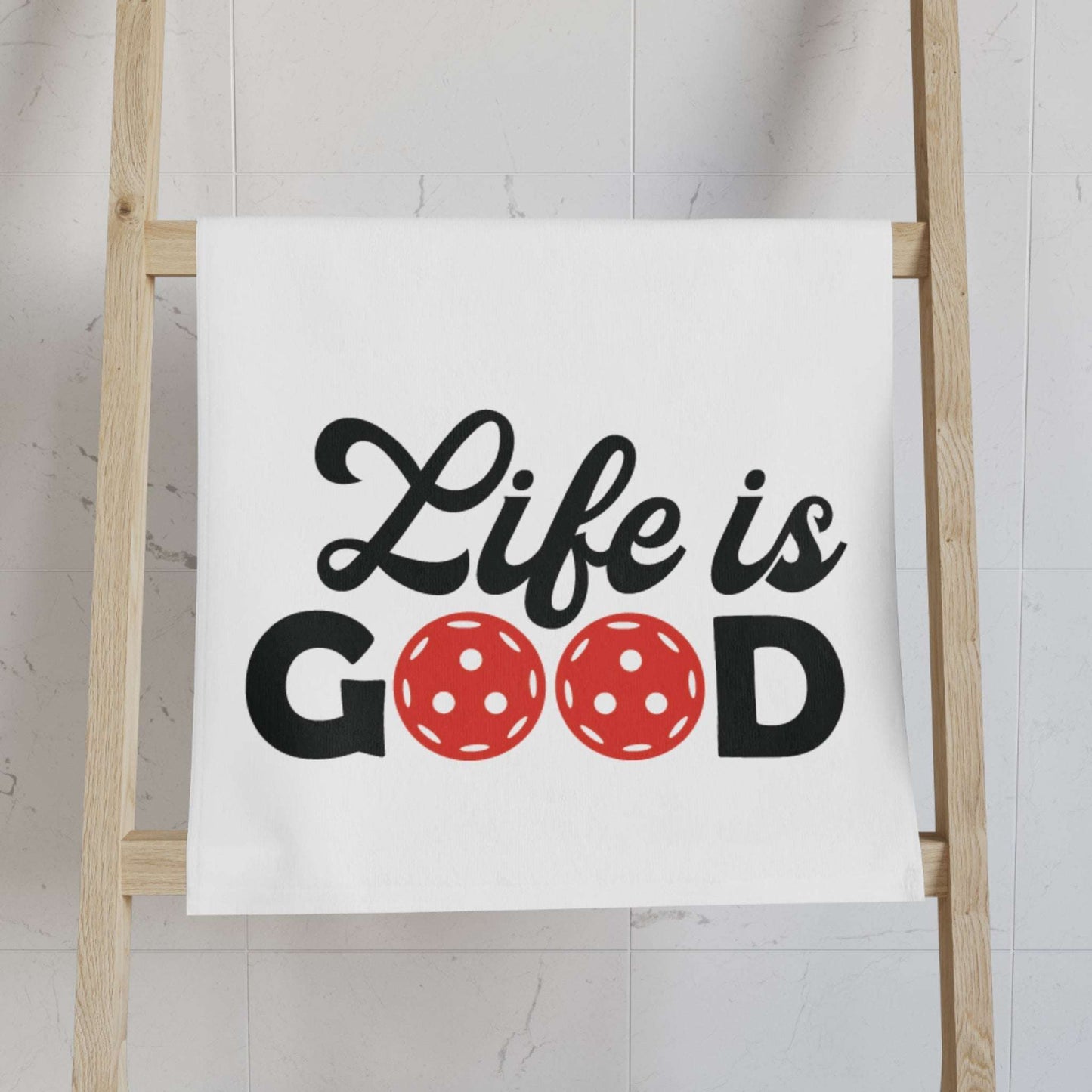 Pickleball Durable Hand Towel - Life Is Good