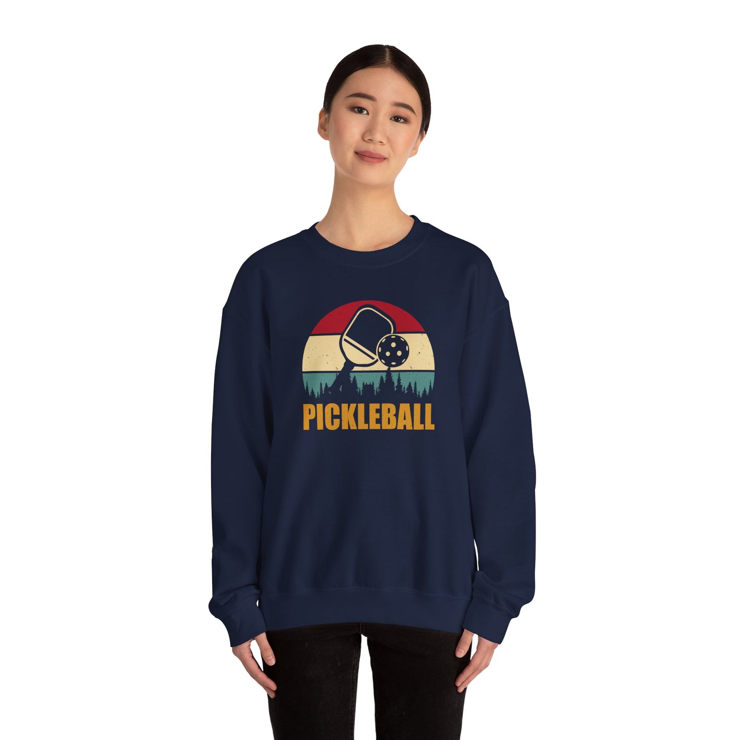 Women's Comfy Pickleball Sweatshirt - Pickleball Retro