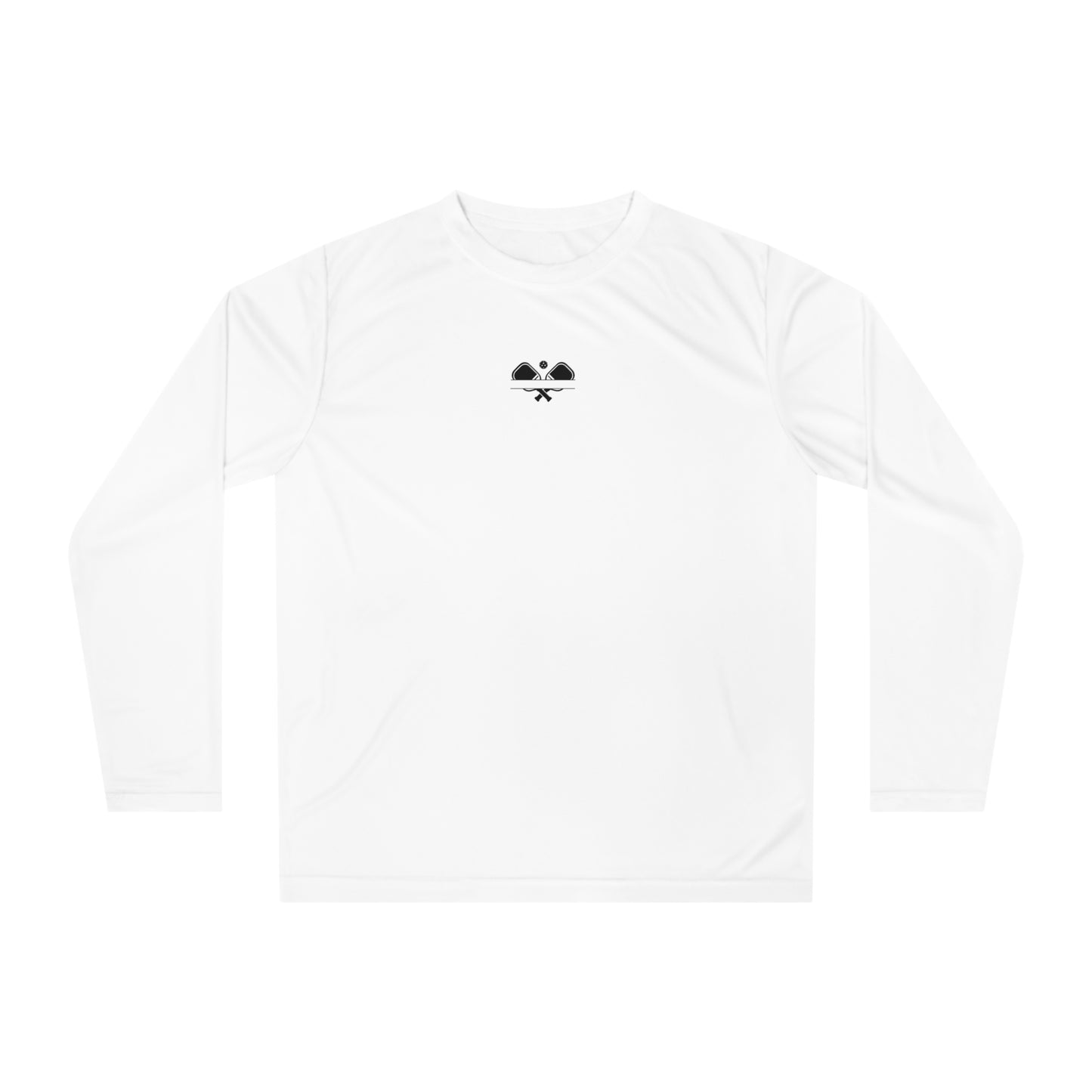 Women's Funny Pickleball Long Sleeves top - Soft Serve? Get Ice Cream White