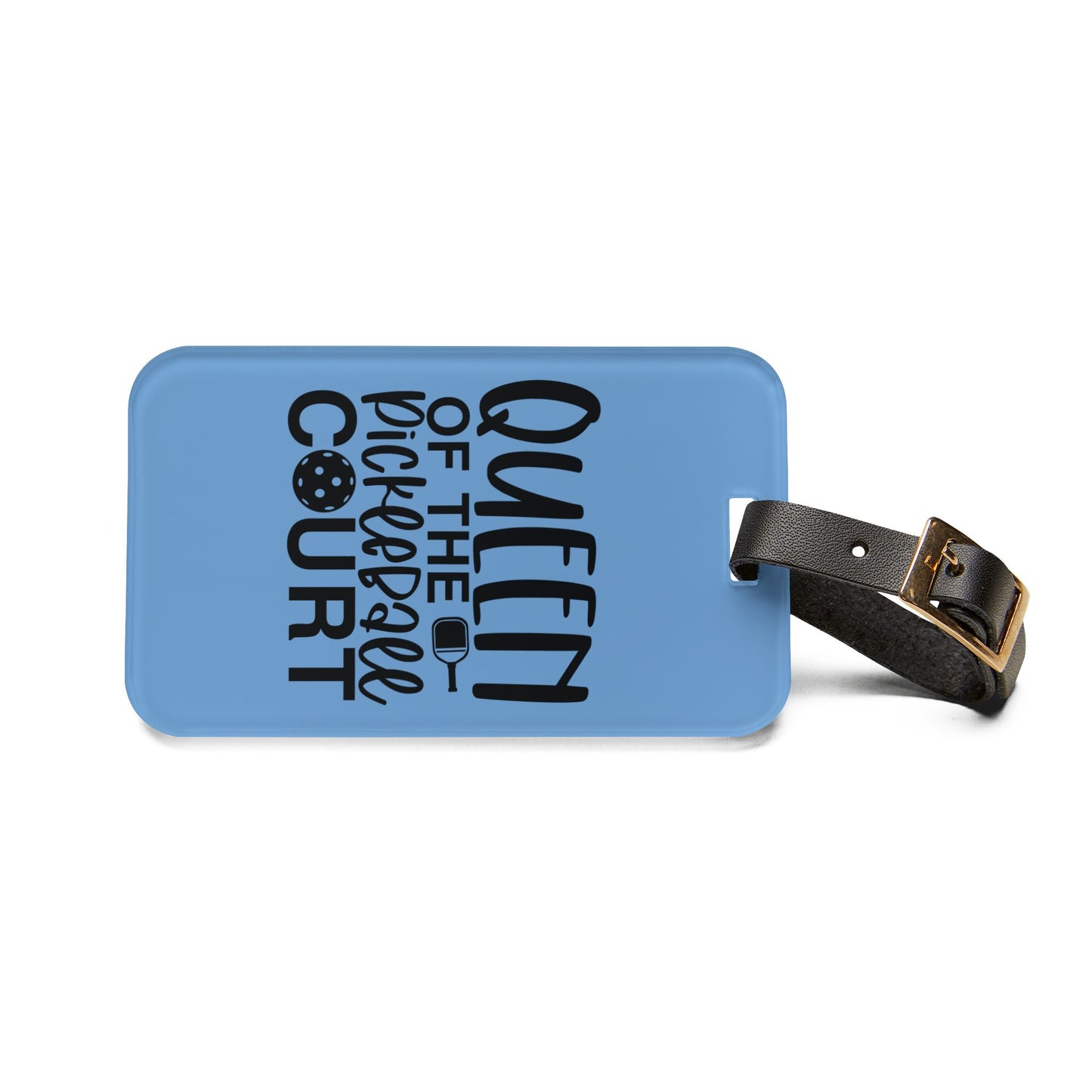 Pickleball Unique Luggage Tag - Queen of the Pickleball Court