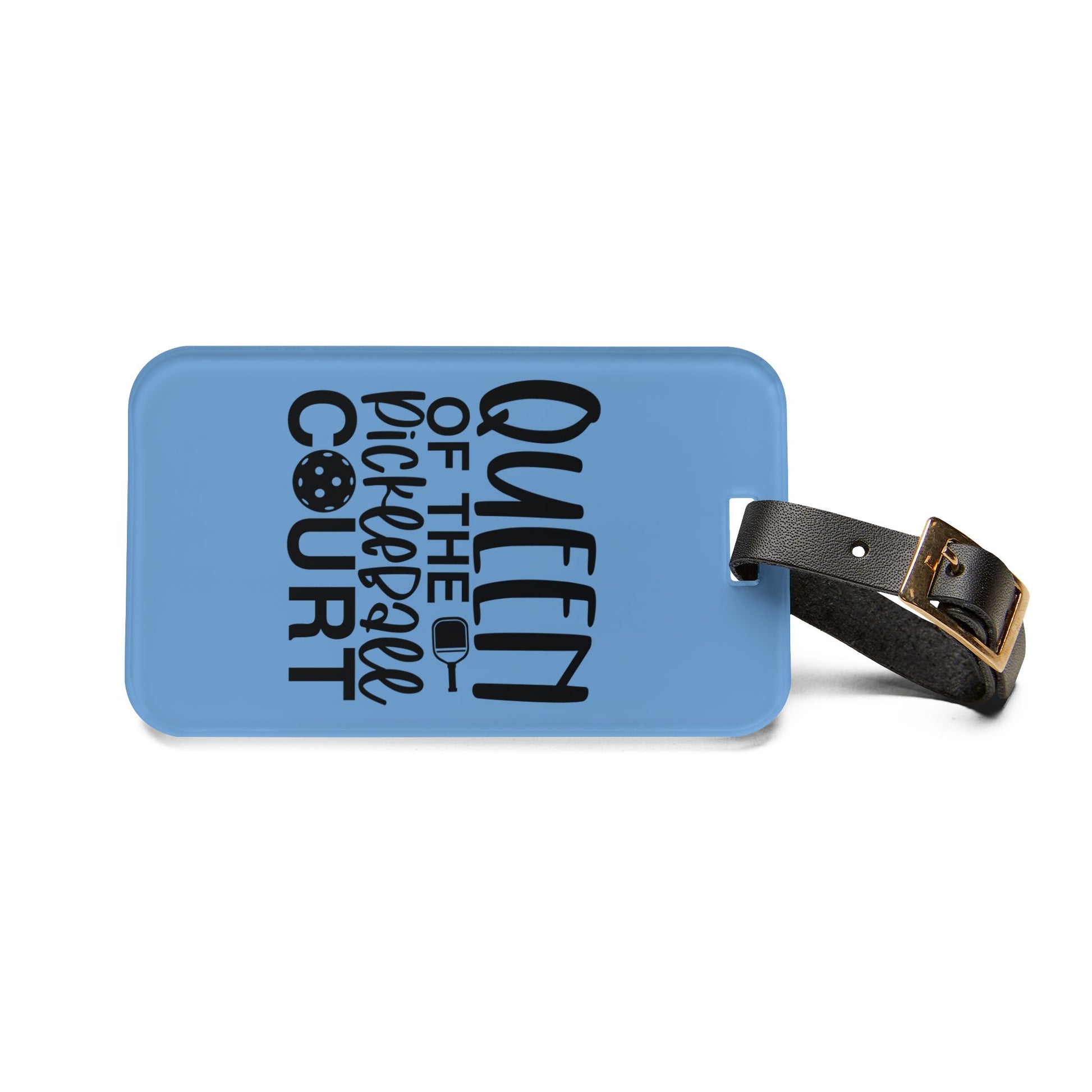 Pickleball Unique Luggage Tag - Queen of the Pickleball Court