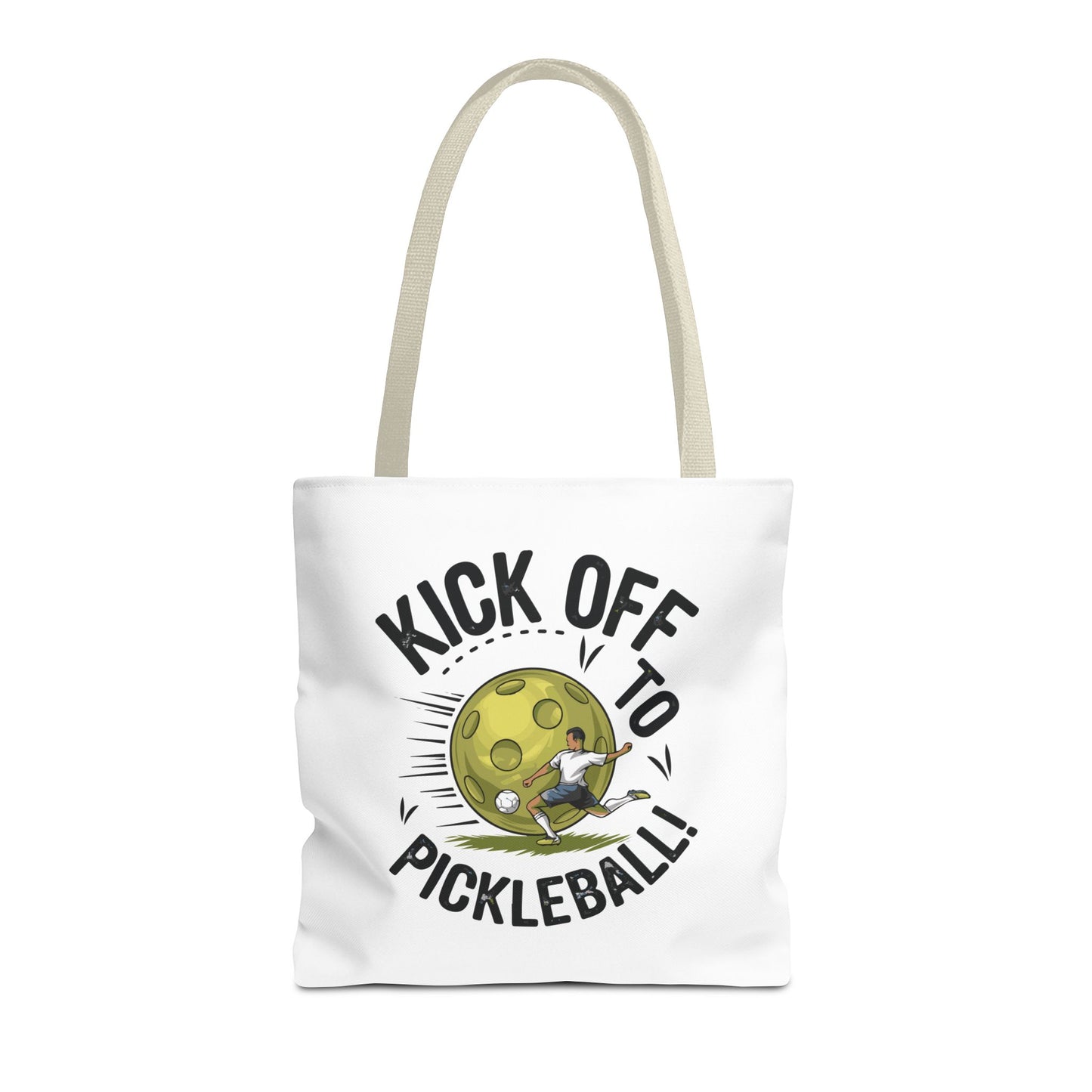 Pickleball Unique Tote Bag - Kick Off to Pickleball Beige