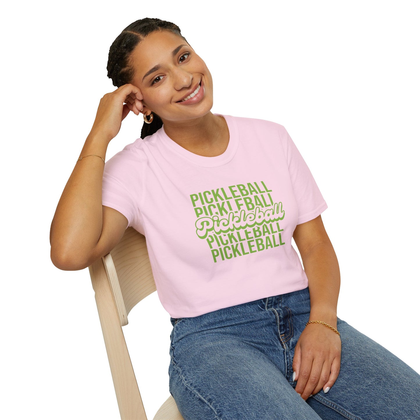 Women's Fun Pickleball T-shirt - Pickleball Repeat