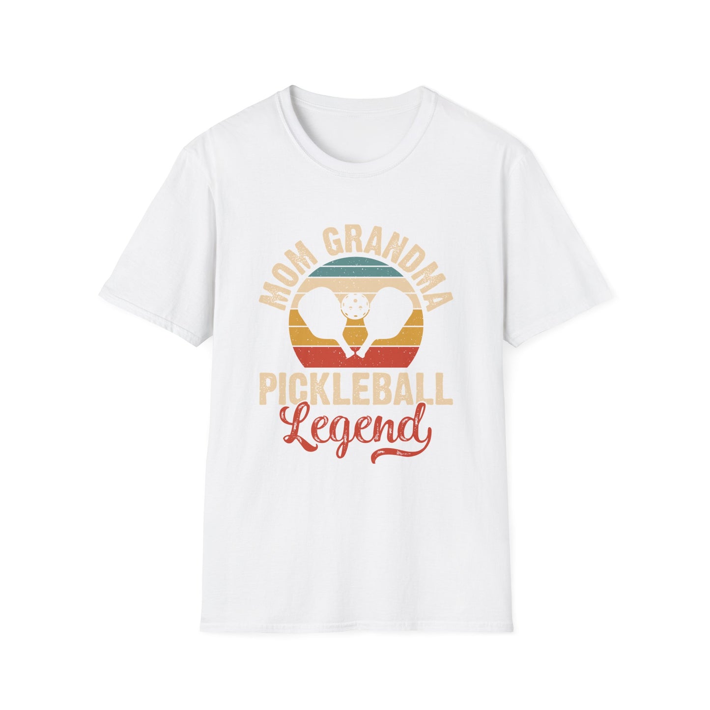 Women's Funny Pickleball T-Shirt - Mom Grandma Pickleball Legend White