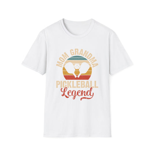 Women's Funny Pickleball T-Shirt - Mom Grandma Pickleball Legend White