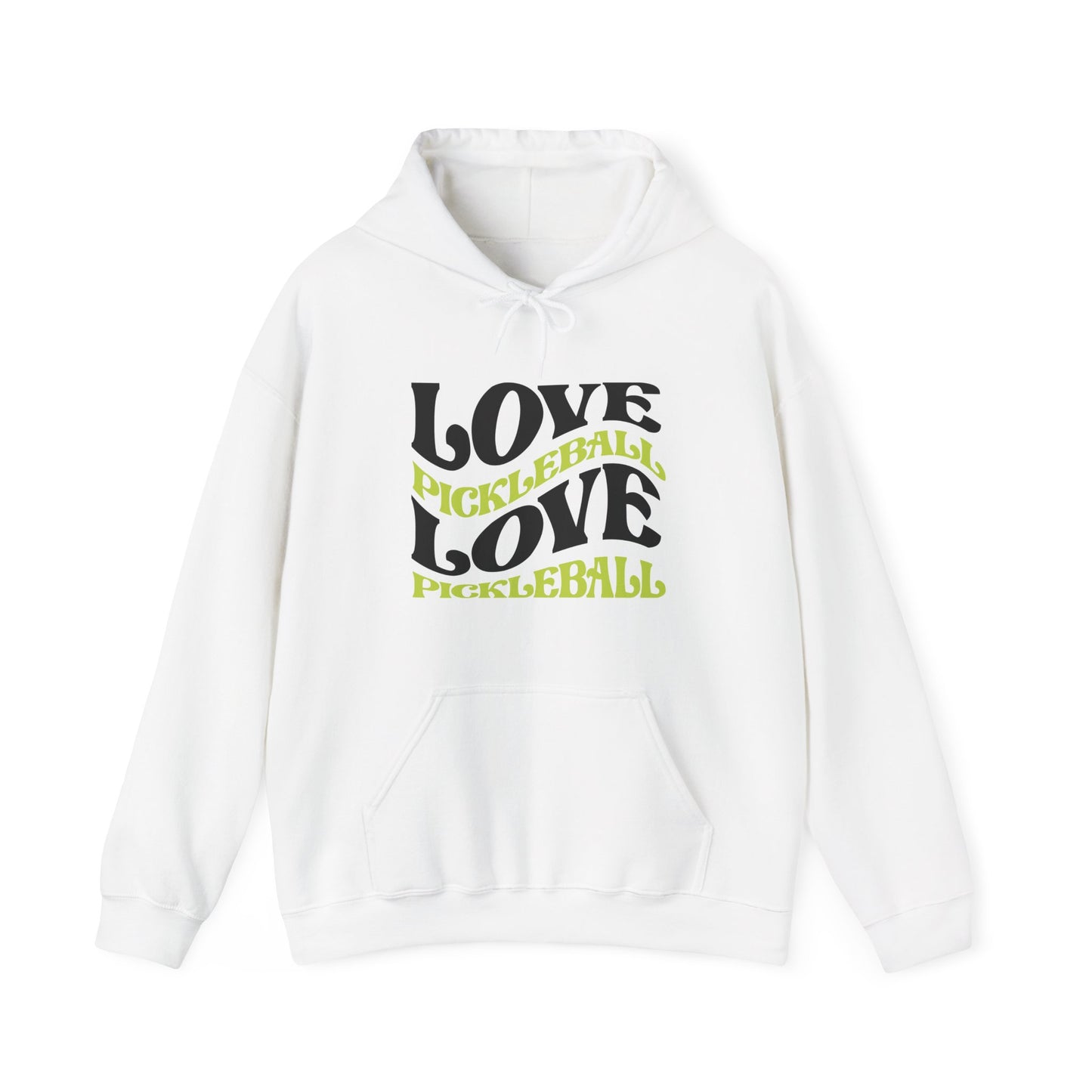 Women's Soft Pickleball Hoodie - Love Pickleball White