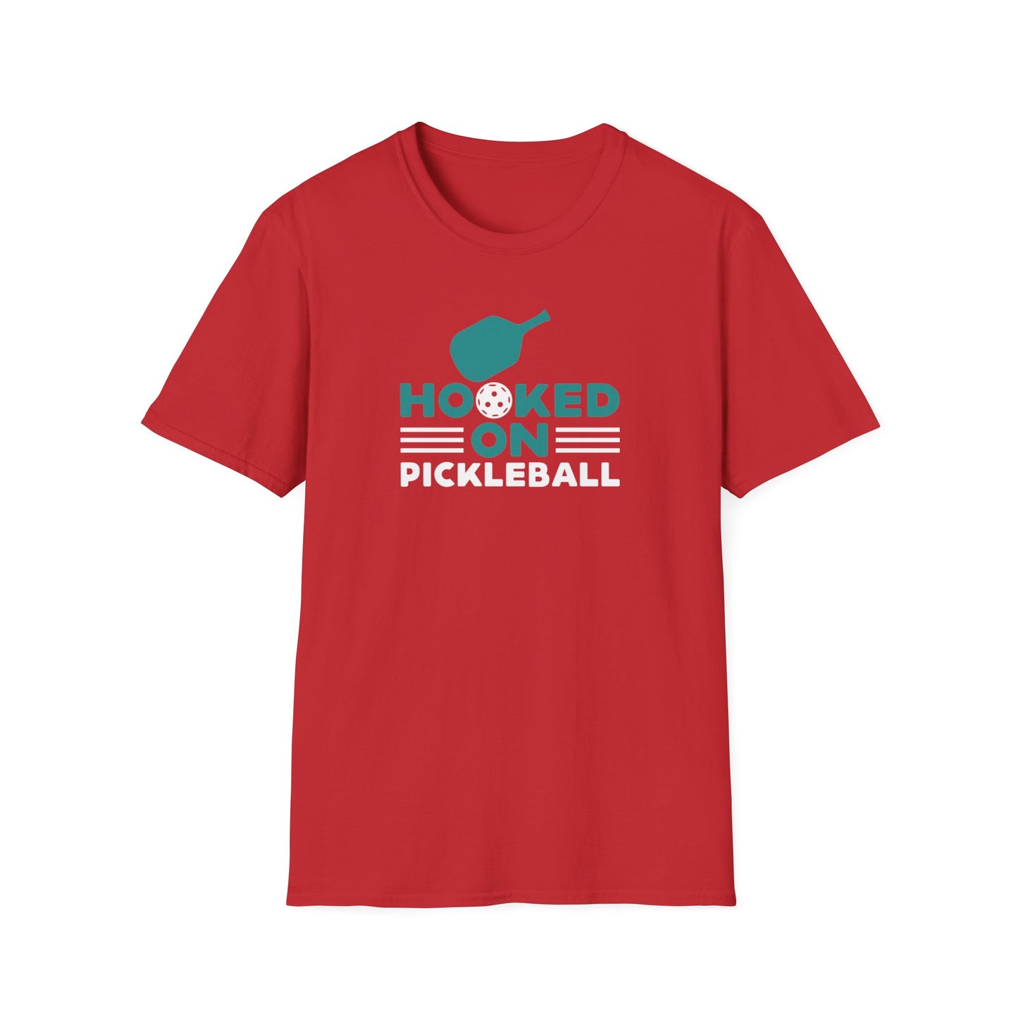 Men's Comfy Pickleball T-shirt - Hooked on Pickleball
