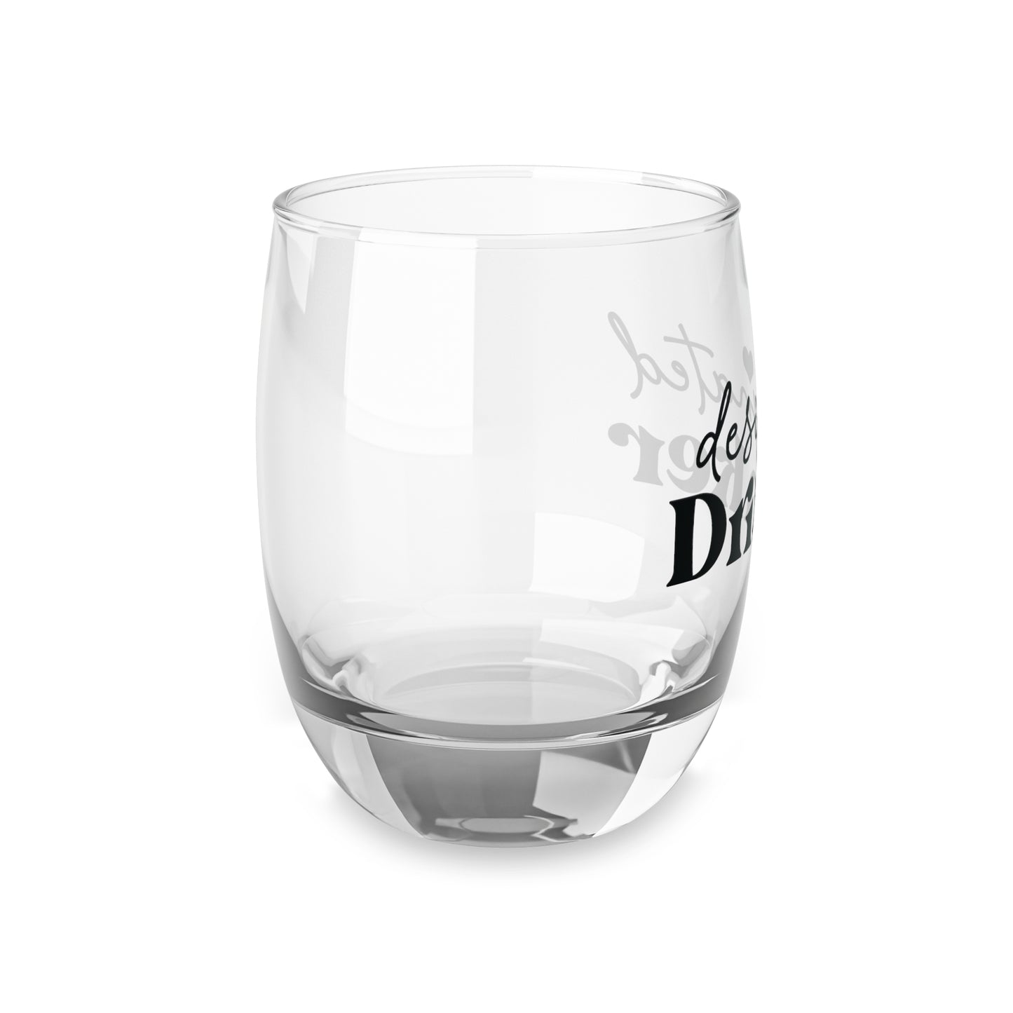Pickleball Playful Whiskey Glass - designated drinker