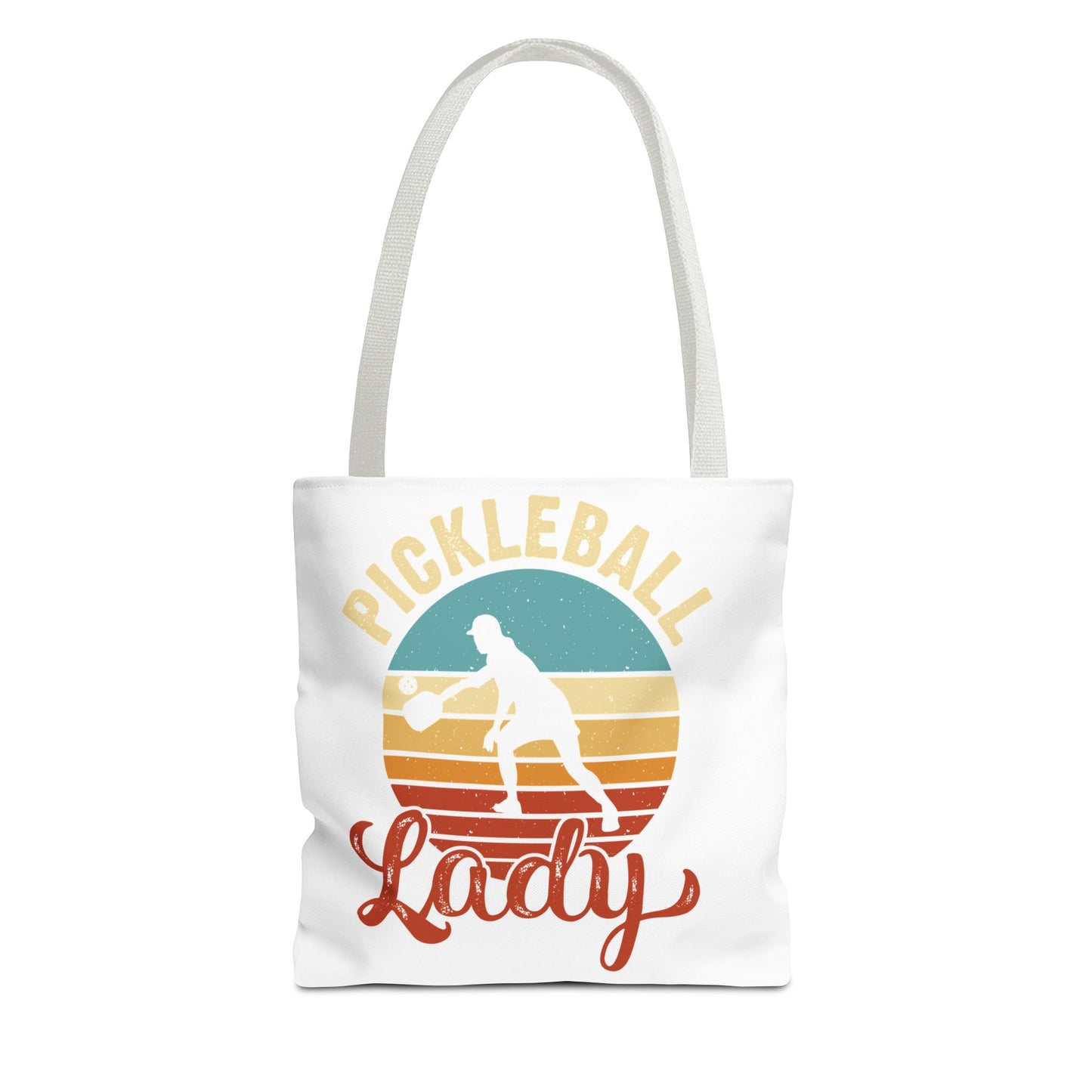 Funny Pickleball Tote Bag - Pickleball Lady White
