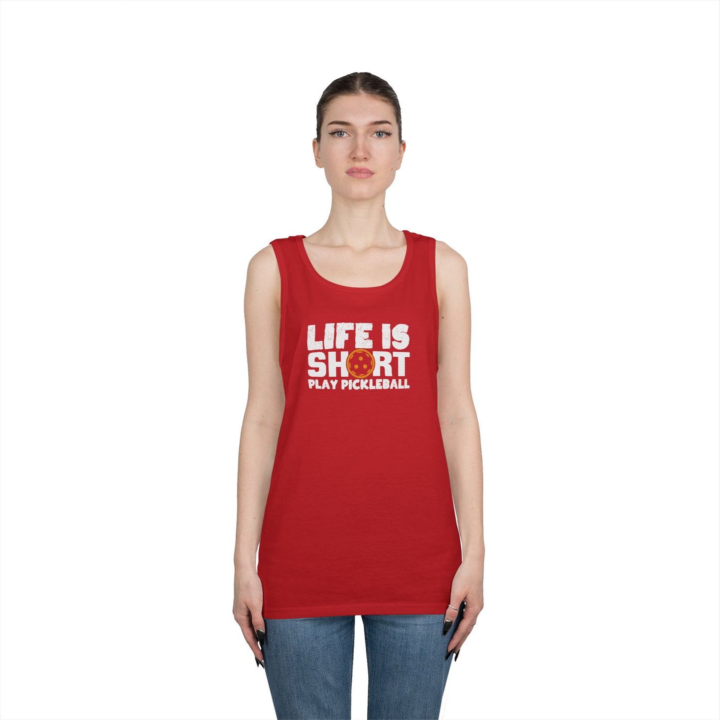 Women's Funny Pickleball Tank Top - Life Is Short Play Pickleball