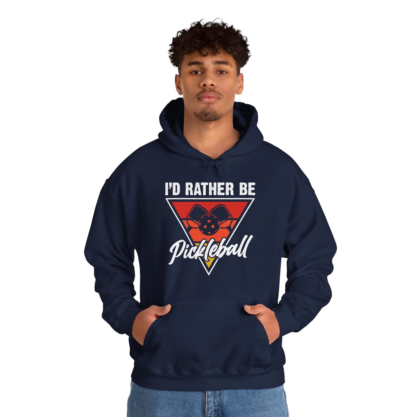 Men's Cool Pickleball Hoodie - I'd Rather Be Pickleball