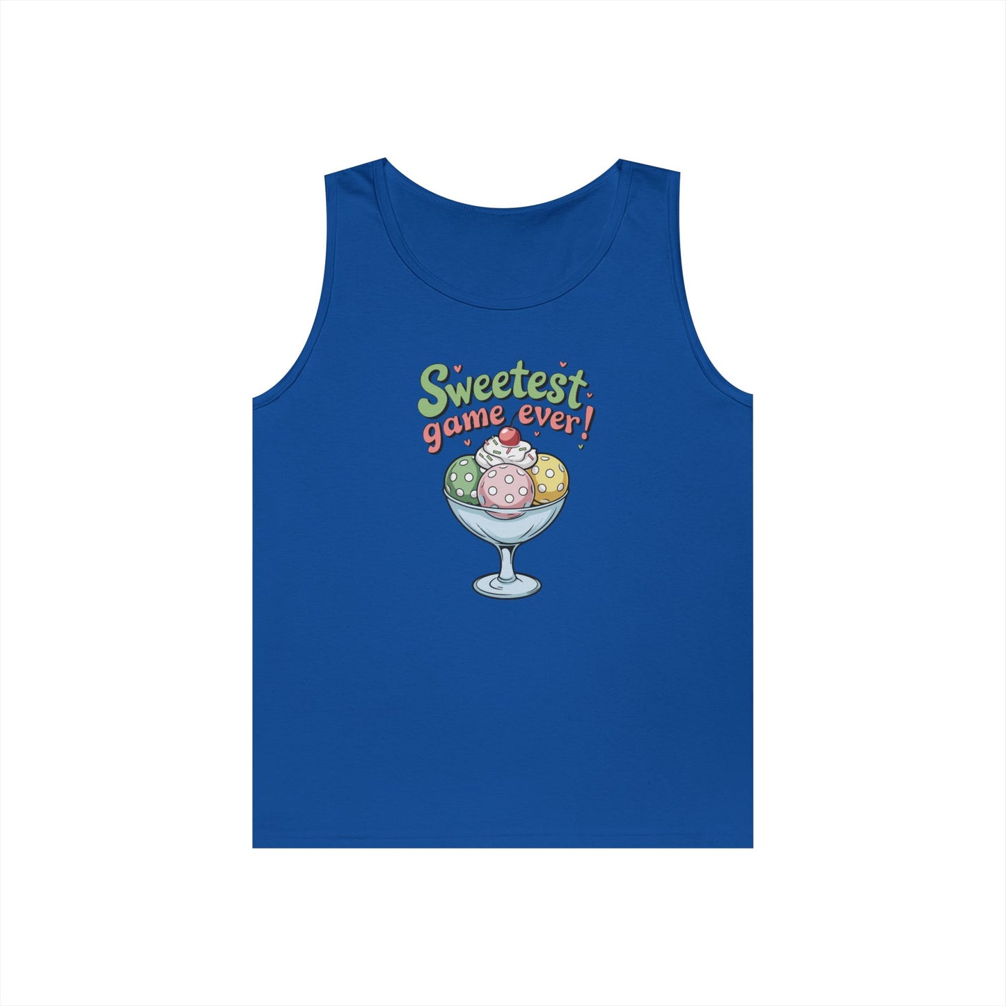 Women's Cute Pickleball Tank Top - Sweetest Game Ever Royal