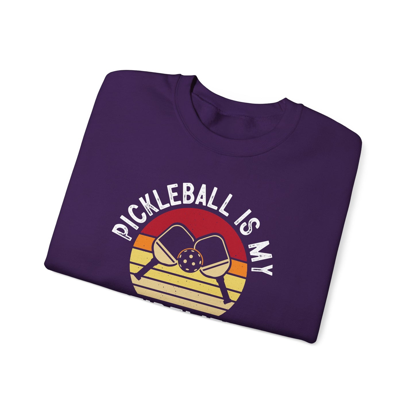 Men's Unique Pickleball Sweatshirt - Pickleball Is My Retirement Plan