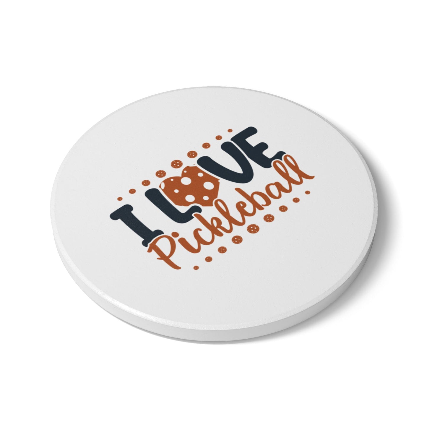 Pickleball Memorable Ceramic Coaster - I Love Pickleball
