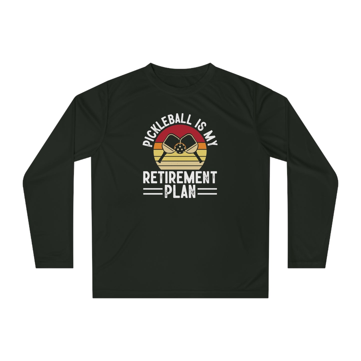Men's Pickleball Long Sleeves top - Pickleball Is My Retirement Plan Black