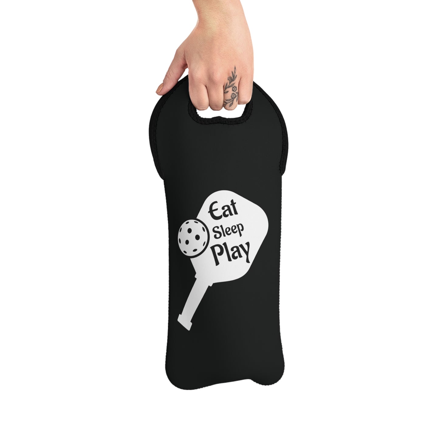 Pickleball Durable Wine Tote Bag - Eat Sleep Play