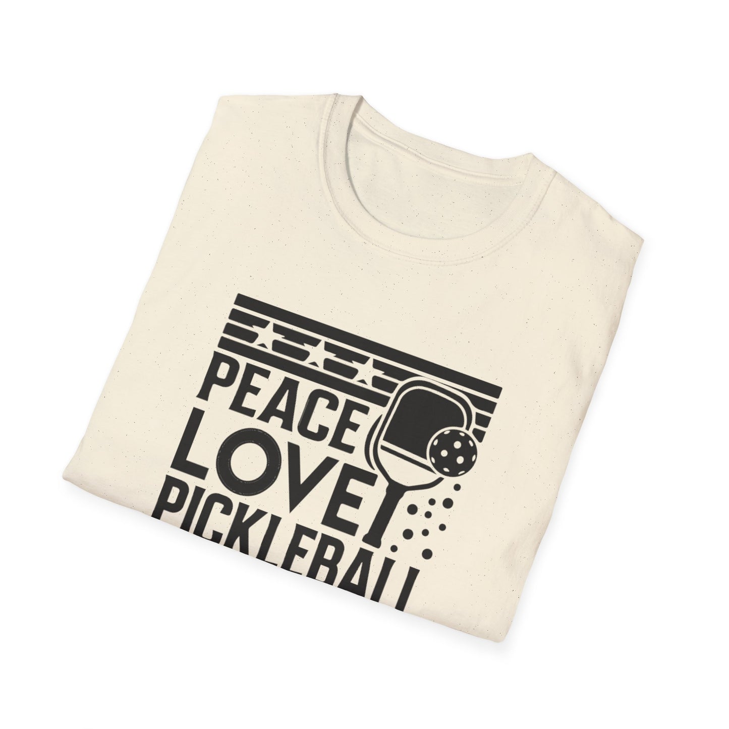 Women's Durable Pickleball T-shirt - Peace love pickleball