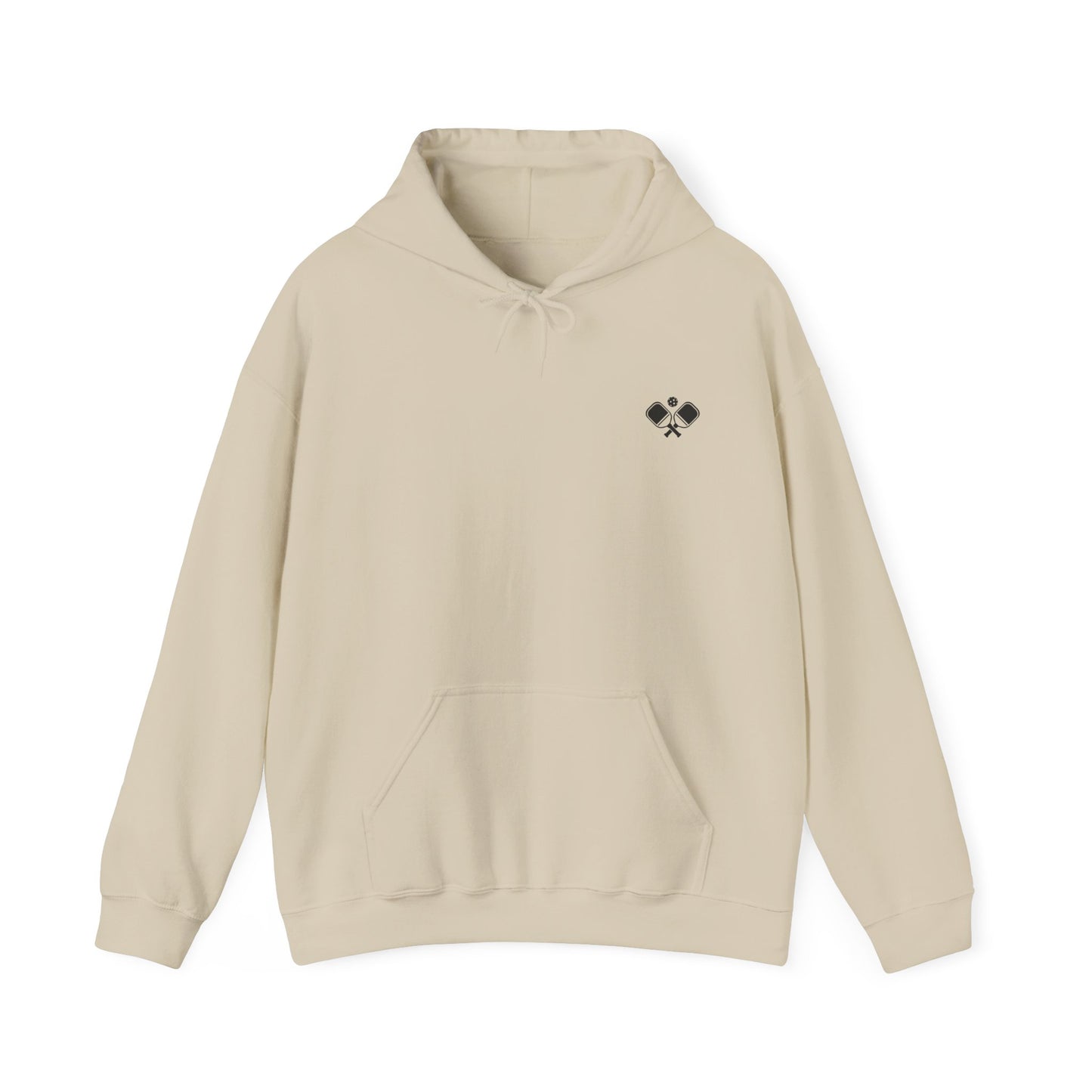 Men's Soft Pickleball Hoodie - Life is Good Pickleball Make It Better Beige