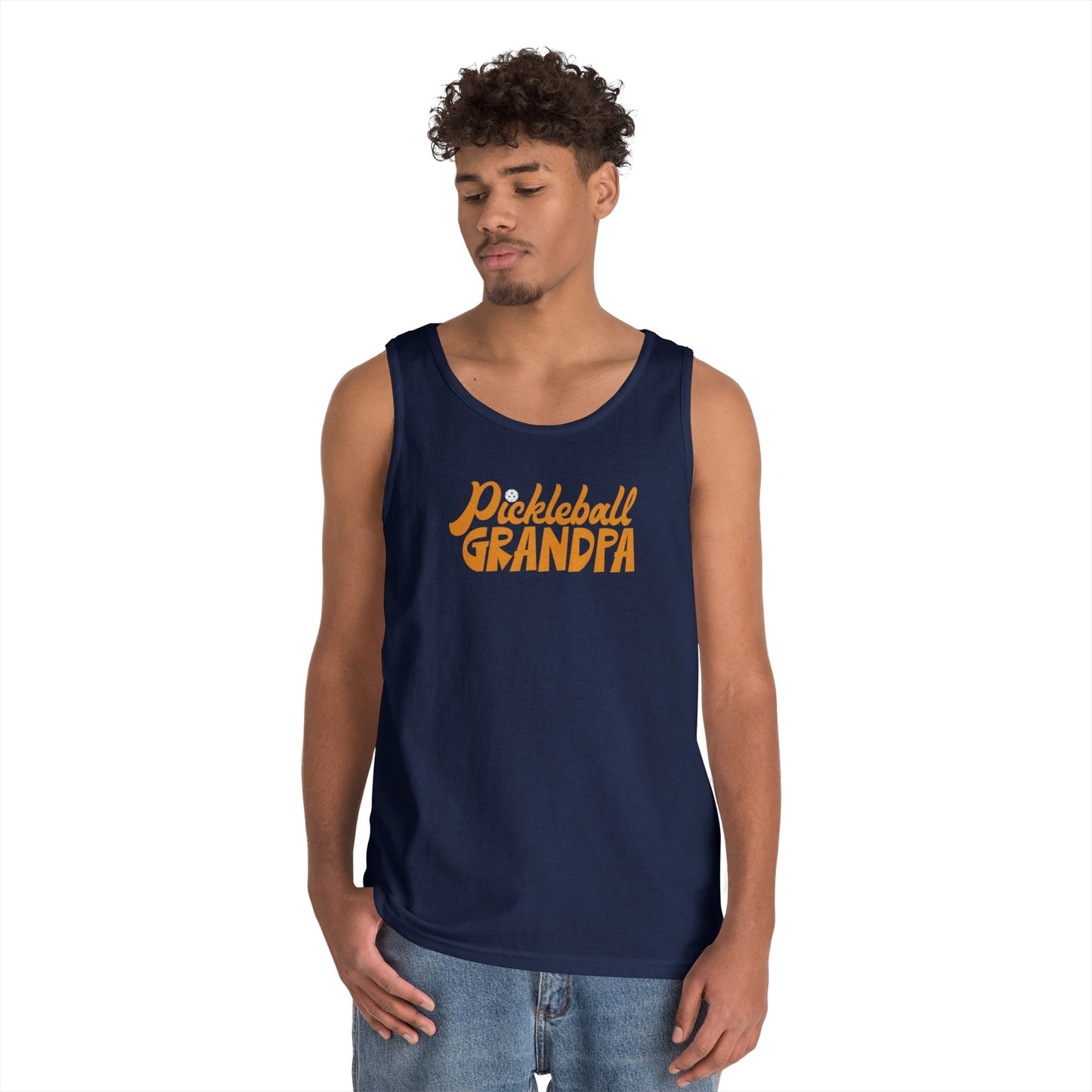 Men's Unique Pickleball Tank Top - Pickleball Grandpa