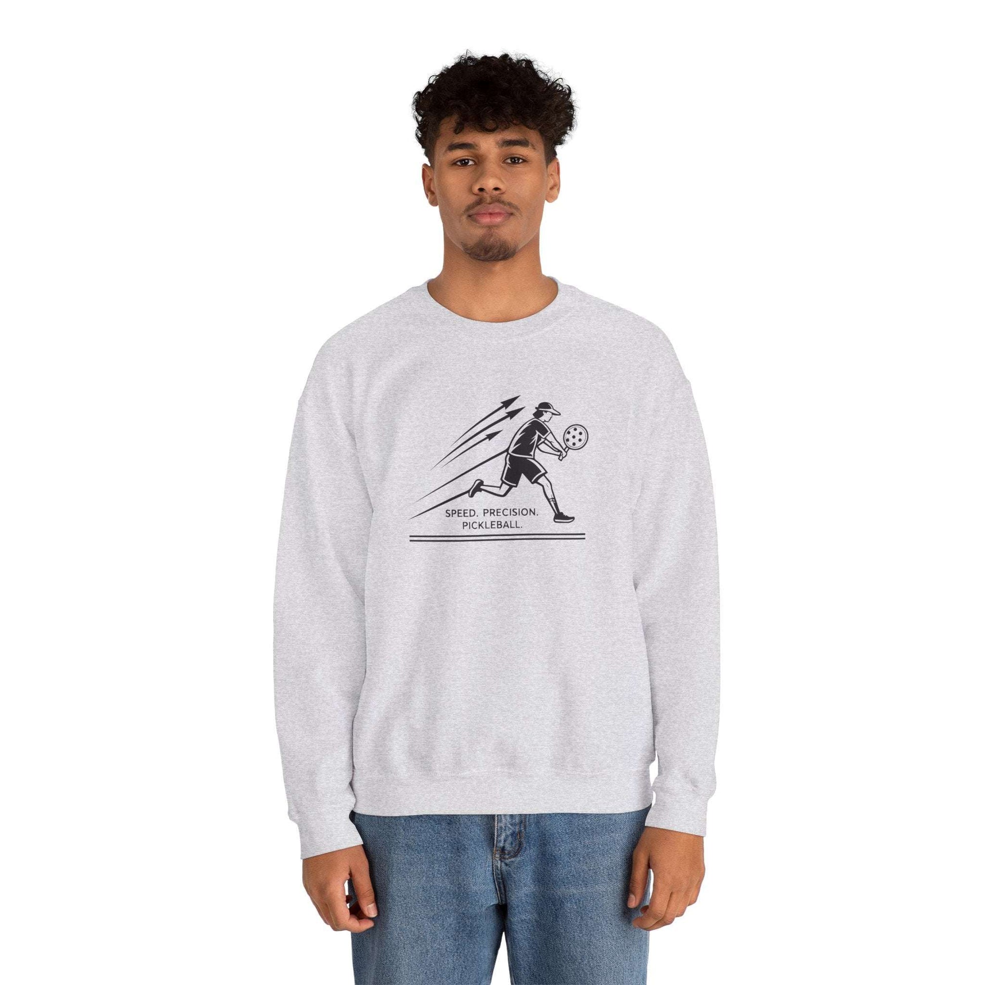 Men's Comfy Pickleball Sweatshirt - Speed. Precision. Pickleball.