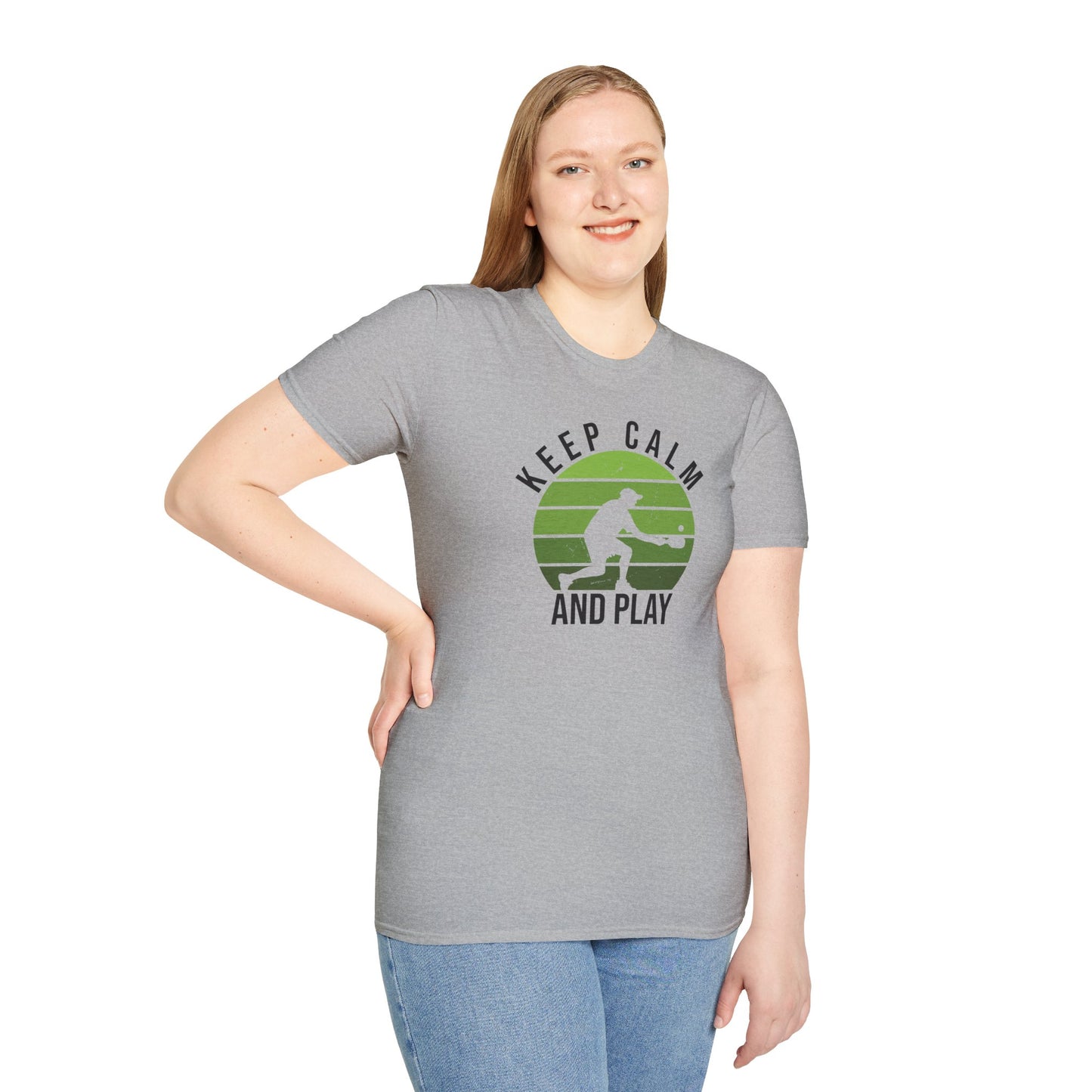 Women's Playful Pickleball T-shirt - Keep Calm and Play