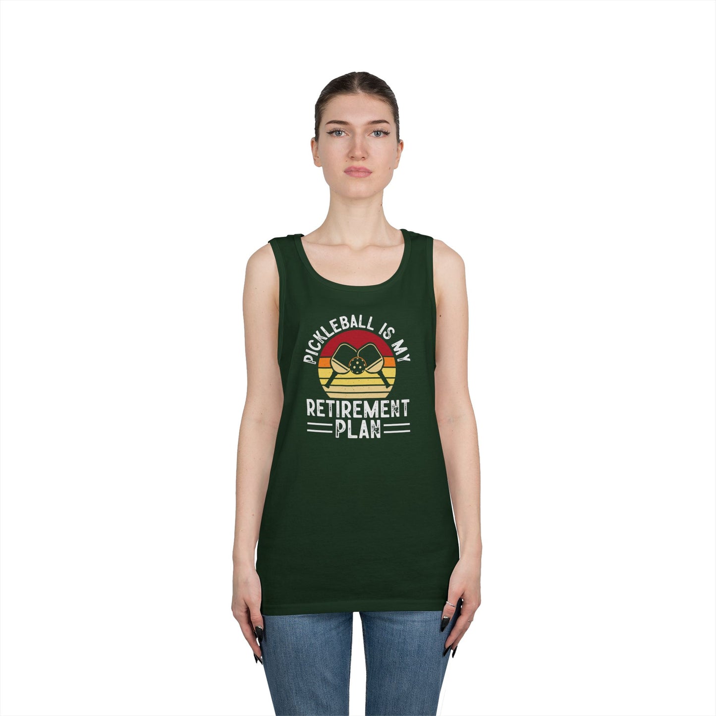 Women's Unique Pickleball Tank Top - Pickleball Is My Retirement Plan