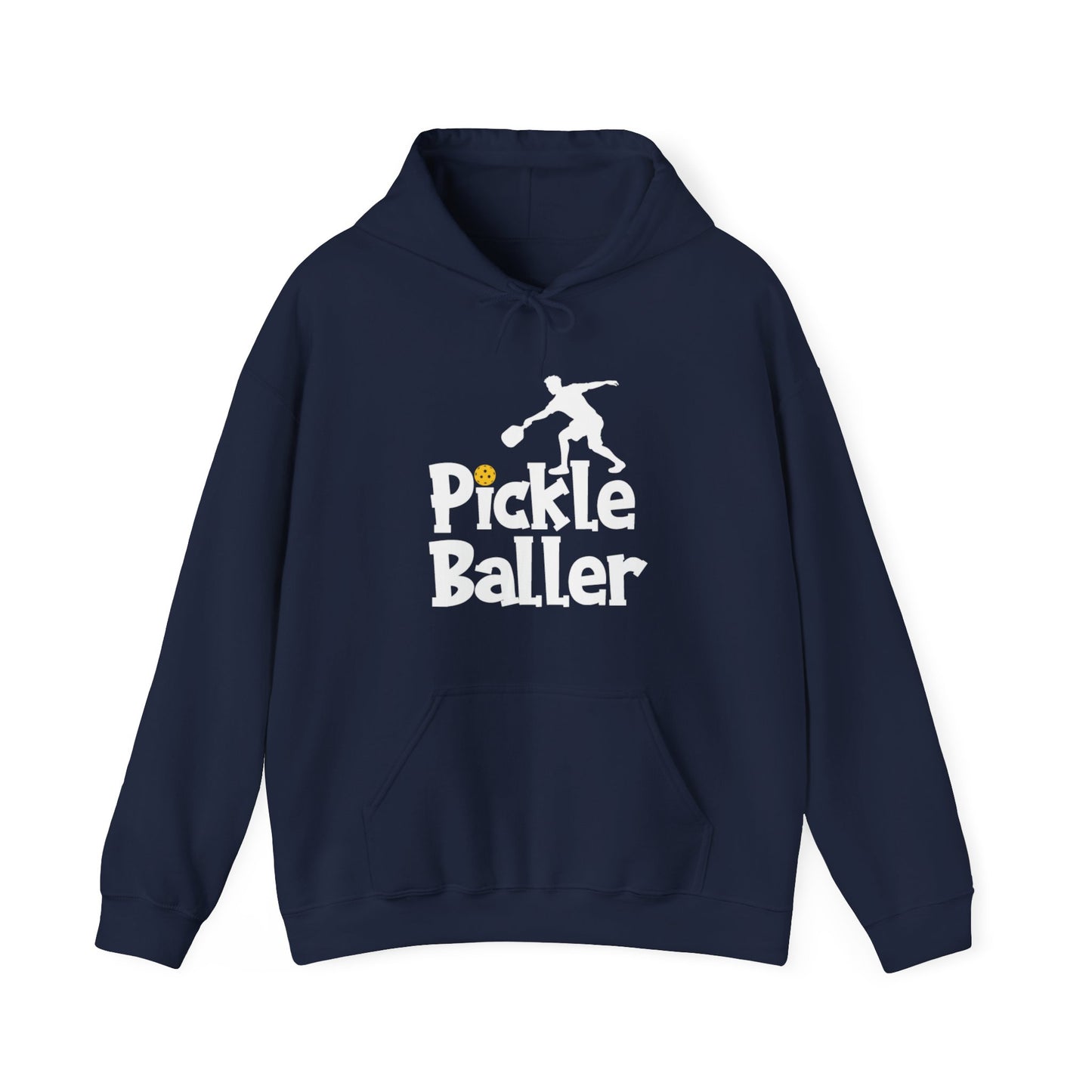 Men's Cool Pickleball Hoodie - Pickle Baller Navy