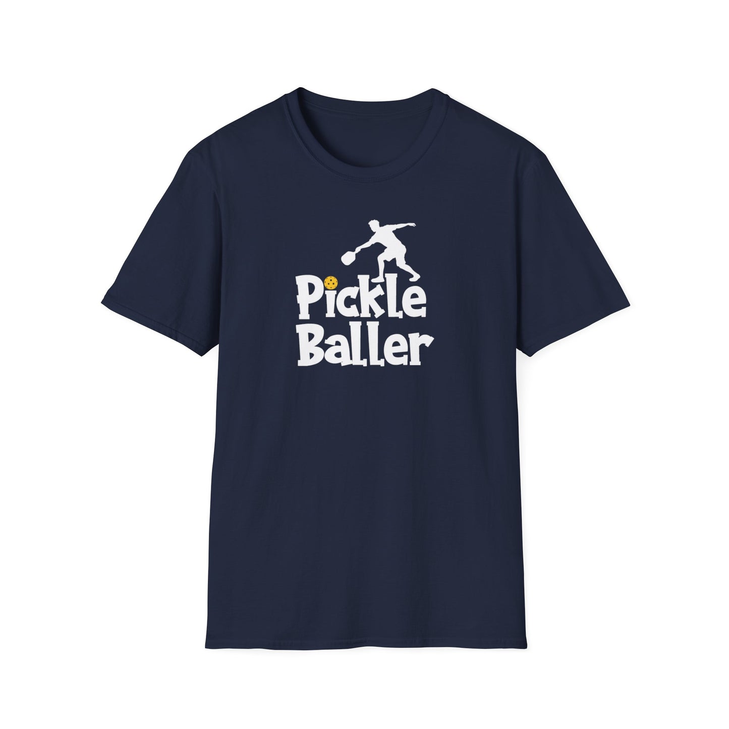 Men's Durable Pickleball T-shirt - Pickle Baller Navy