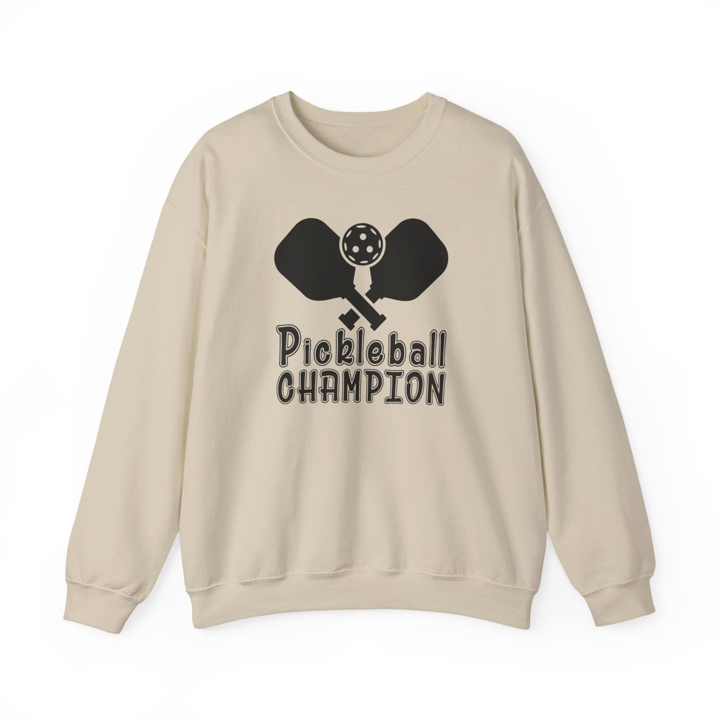 Men's Soft Pickleball Sweatshirt - Pickleball Champion Beige