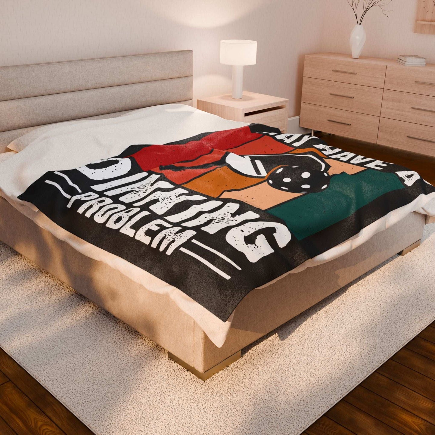 Pickleball Vibrant Blanket - I May Have a Dinking Problem