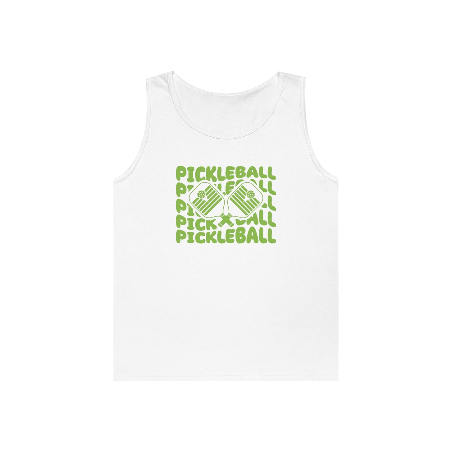 Women's Vibrant Pickleball Tank Top - Pickleball Echo White