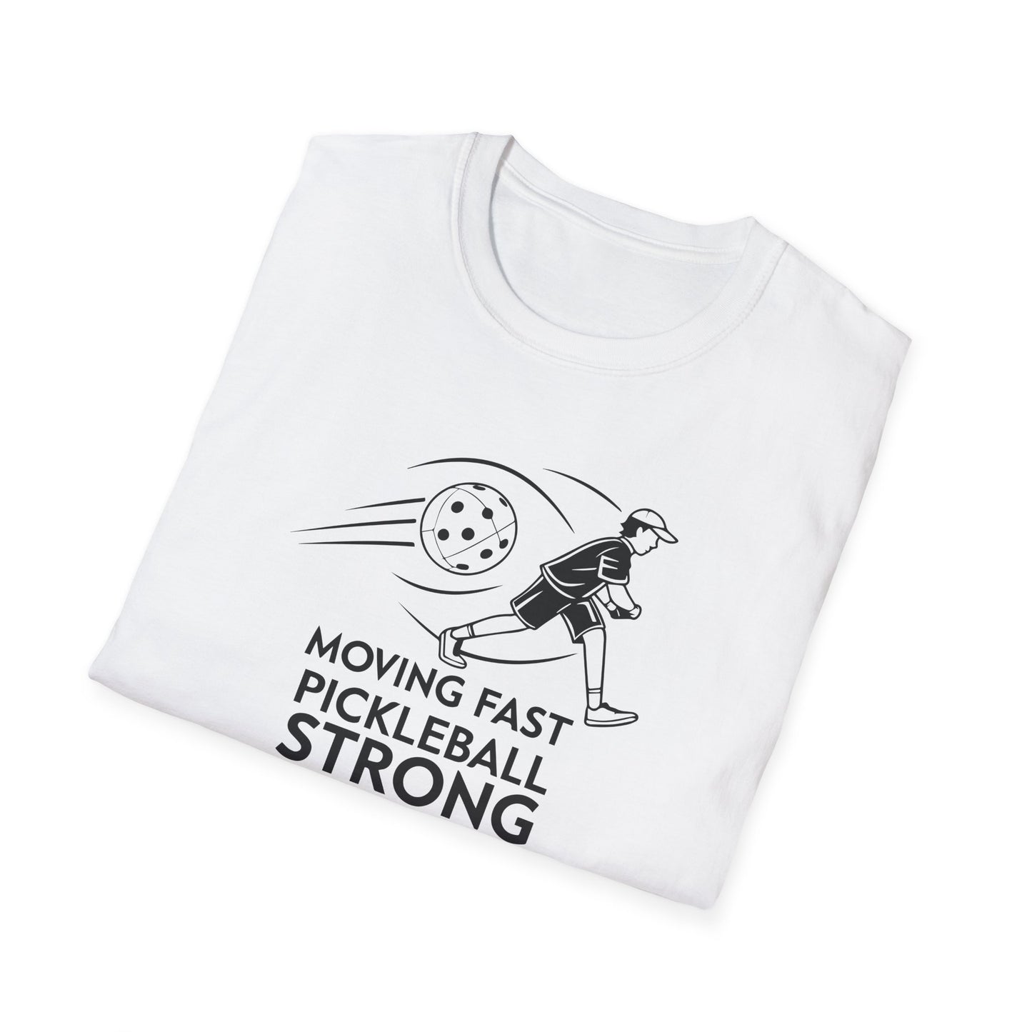 Men's Lightweight Pickleball T-shirt - Moving Fast Pickleball Strong