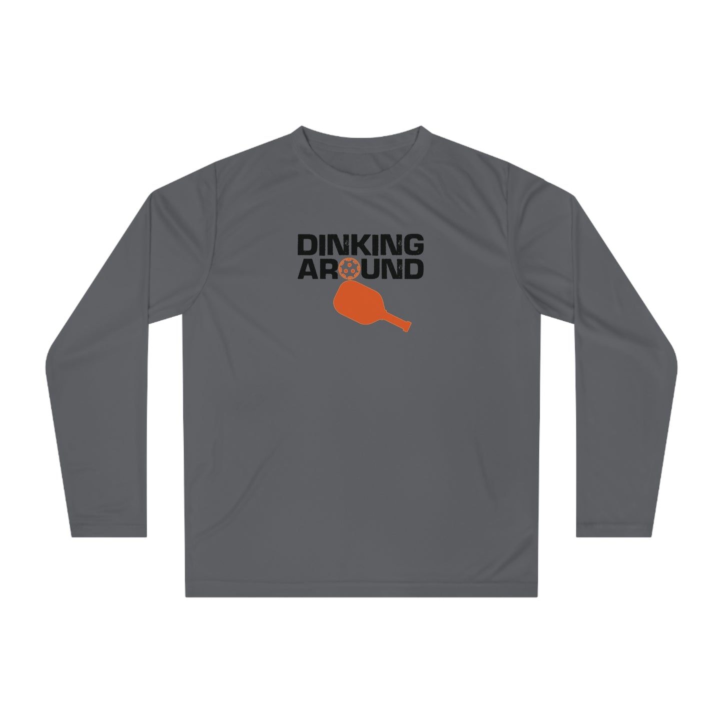 Women's Energetic Pickleball Long Sleeves top - Dinking Around Grey