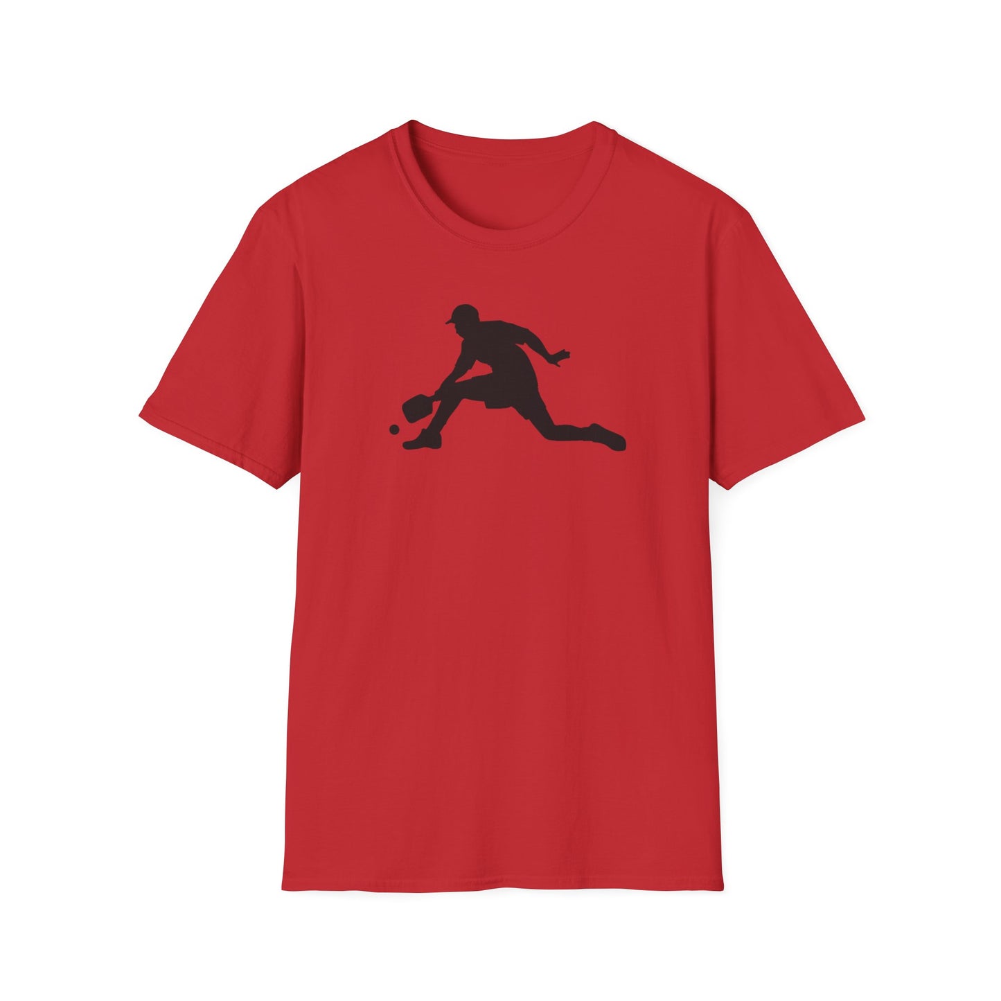 Men's Unique Pickleball T-shirt - Pickleball Player Red