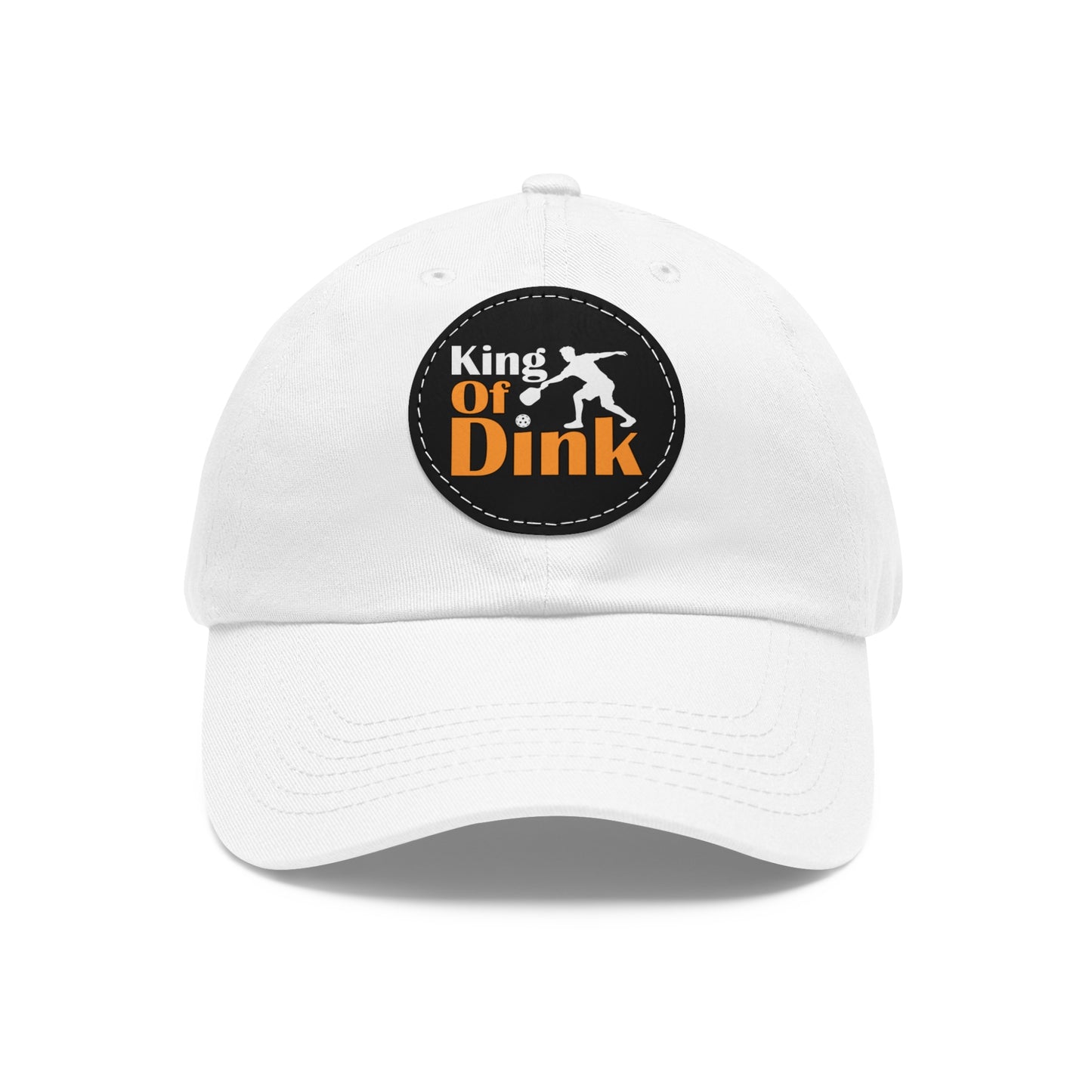 Pickleball Funny Cap - King of Dink White