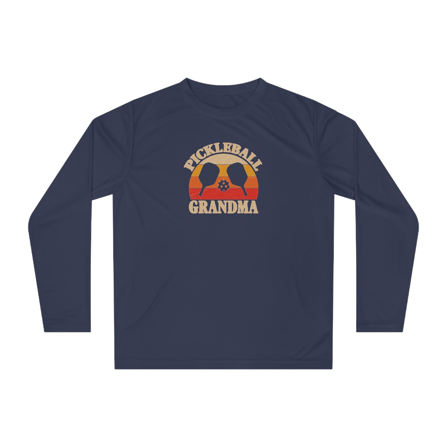 Women's Comfy Pickleball Long Sleeves top - Pickleball Grandma Navy