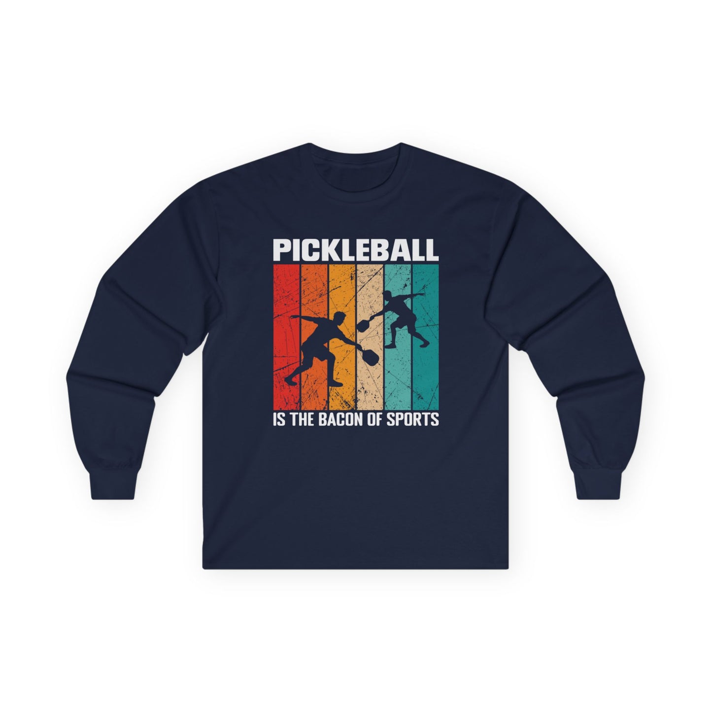 Men's Pickleball Long Sleeves top - Pickleball is the Bacon of Sports Navy