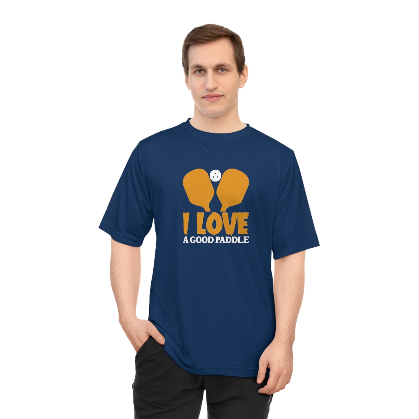Men's Lightweight Pickleball T-shirt - I Love a Good Paddle