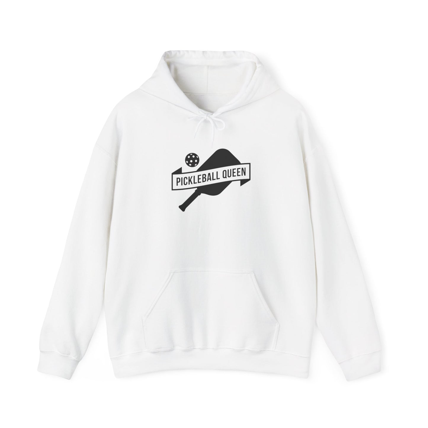 Women's Durable Pickleball Hoodie - Pickleball Queen White