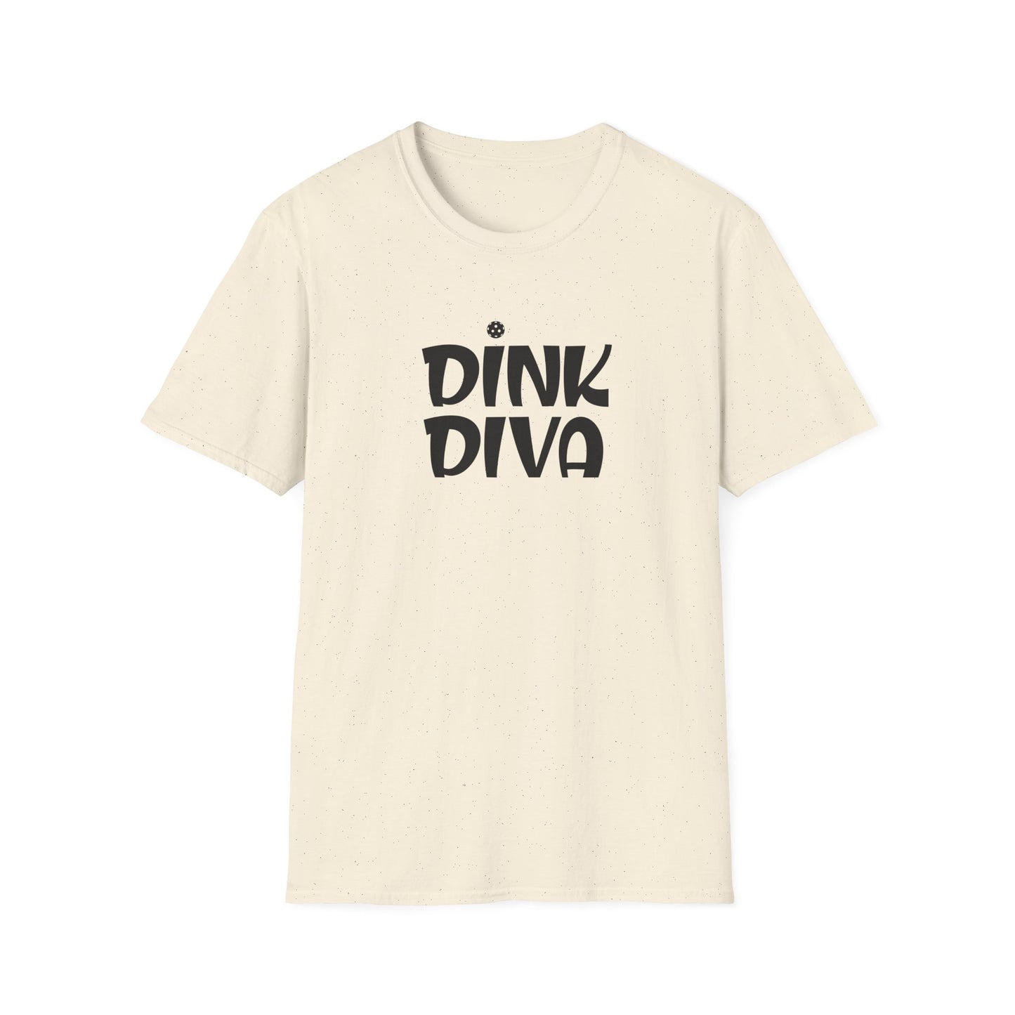 Women's Funny Pickleball T-shirt - Dink Diva Beige