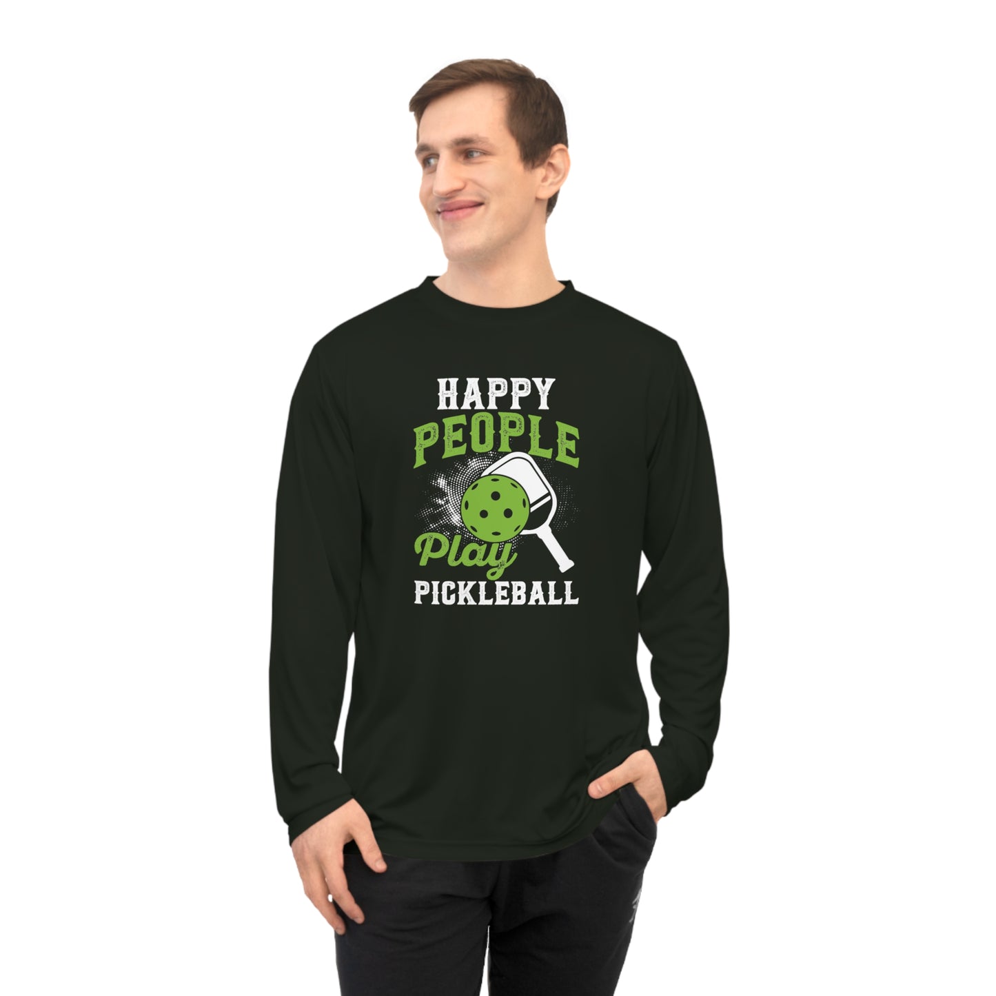 Men's Cool Pickleball Long Sleeves top - Happy People Play Pickleball