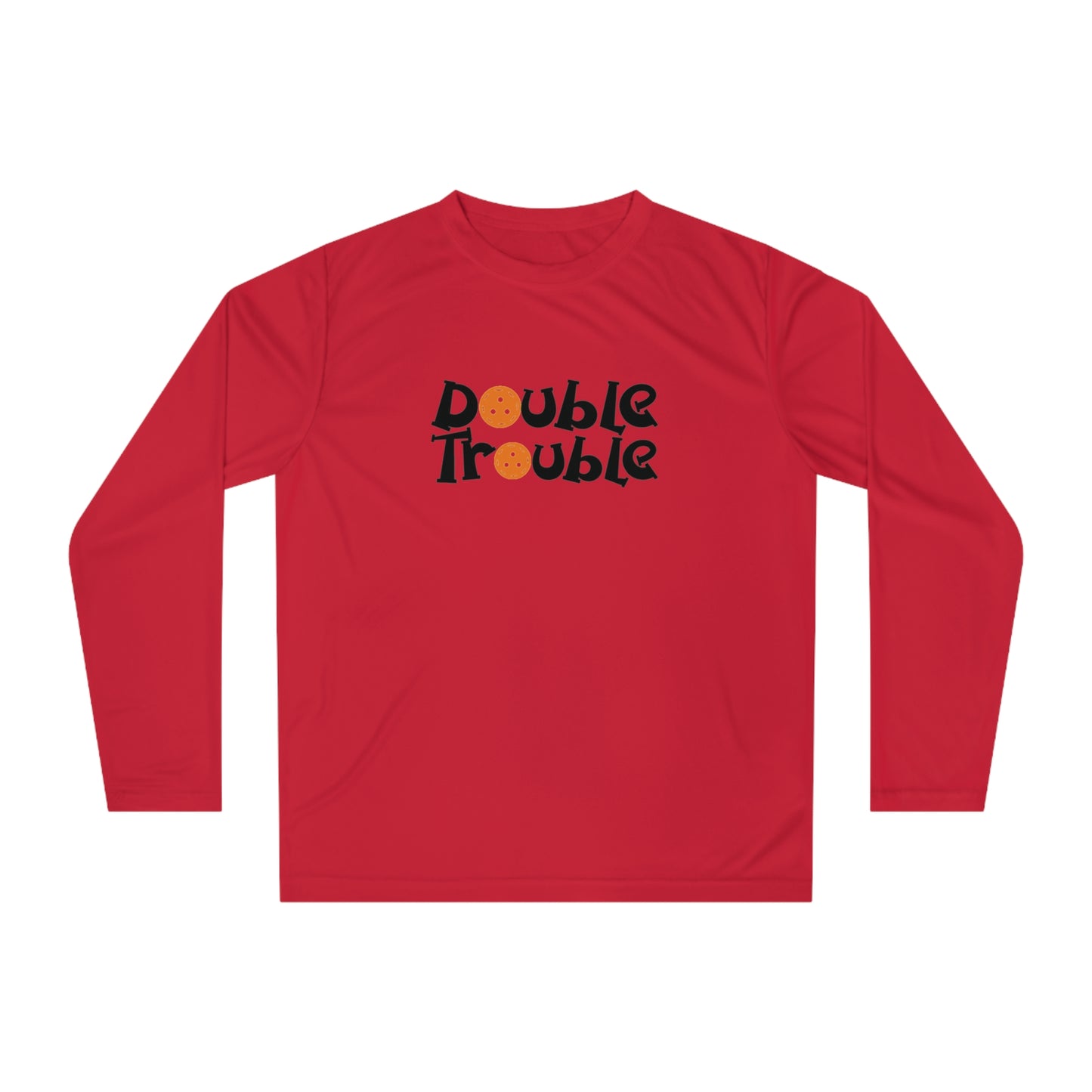 Women's Practical Pickleball Long Sleeves top - Double Trouble Red