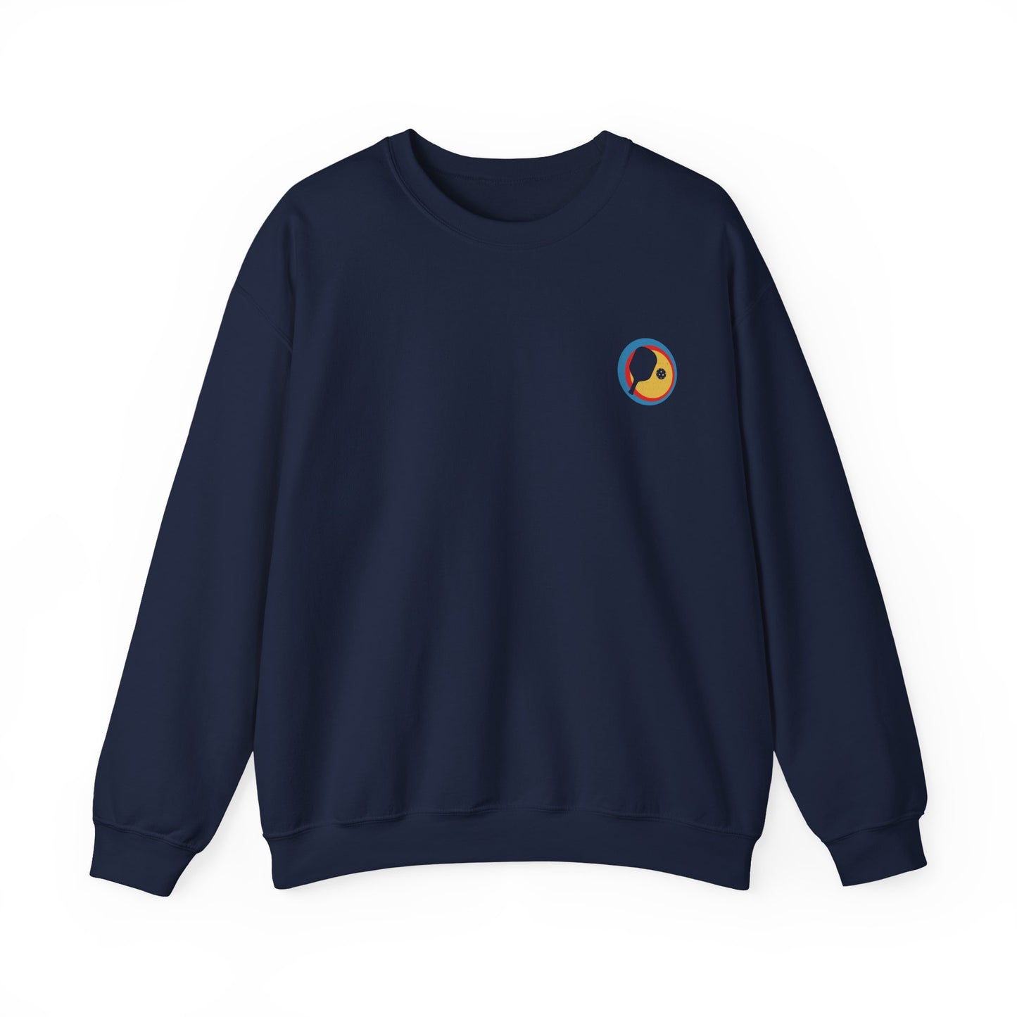 Men's Cool Pickleball Sweatshirt - Eat Sleep Pickleball Repeat Retro Navy