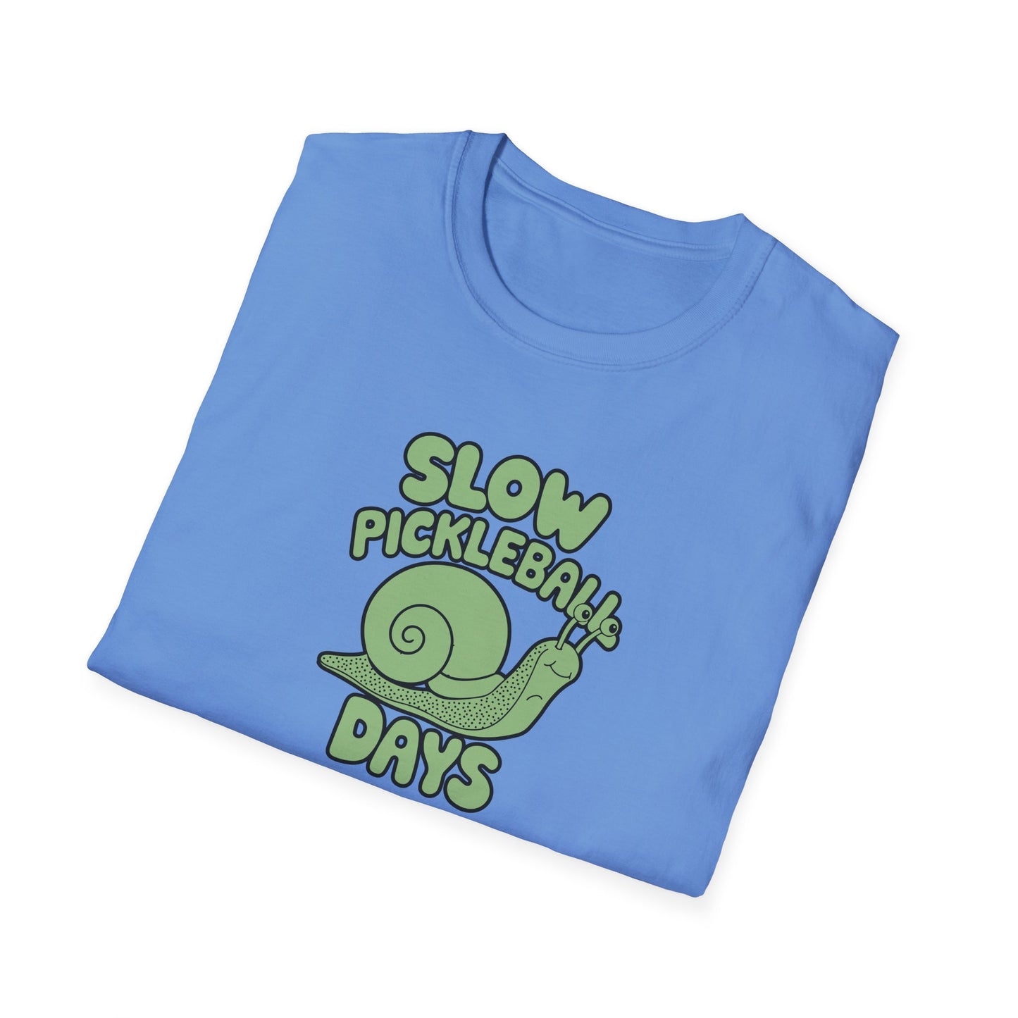 Men's Soft Pickleball T-shirt - Slow Pickleball Days