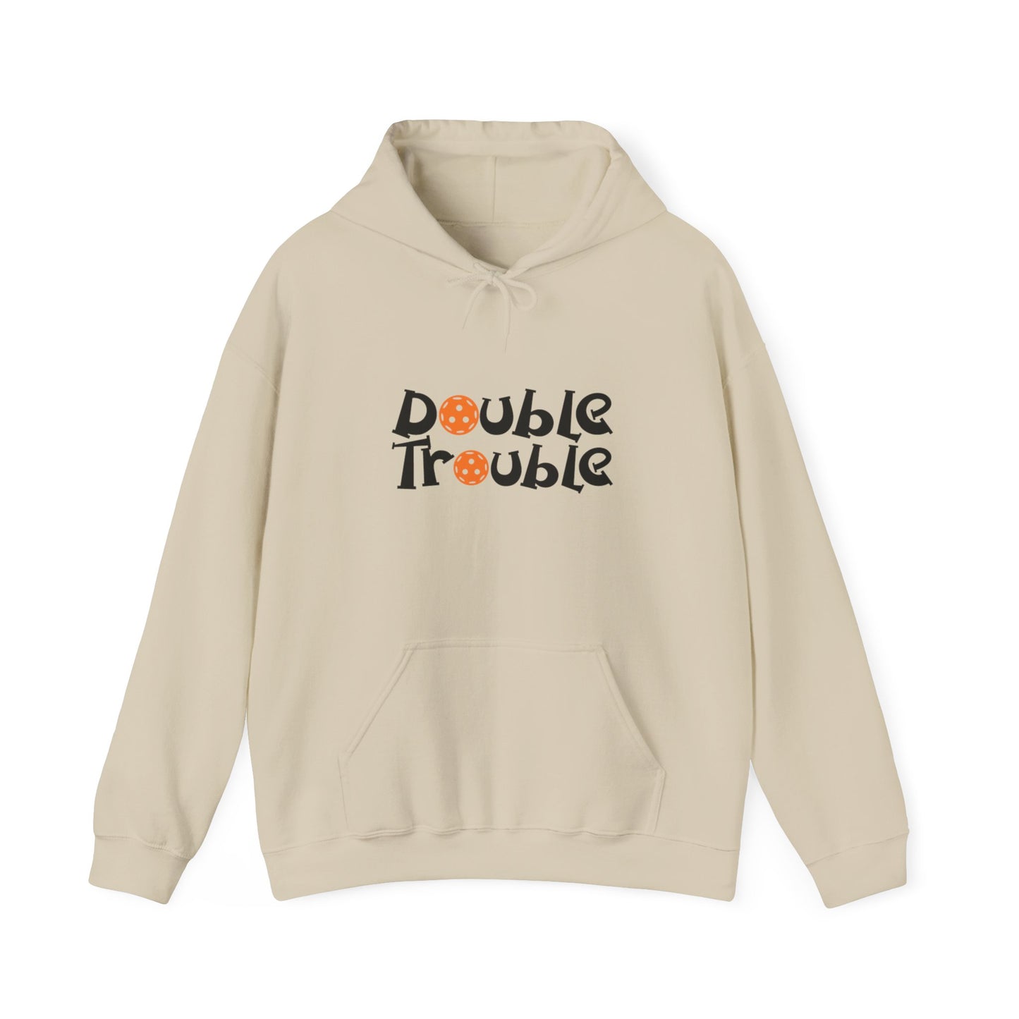 Men's Comfy Pickleball Hoodie - Double Trouble Beige