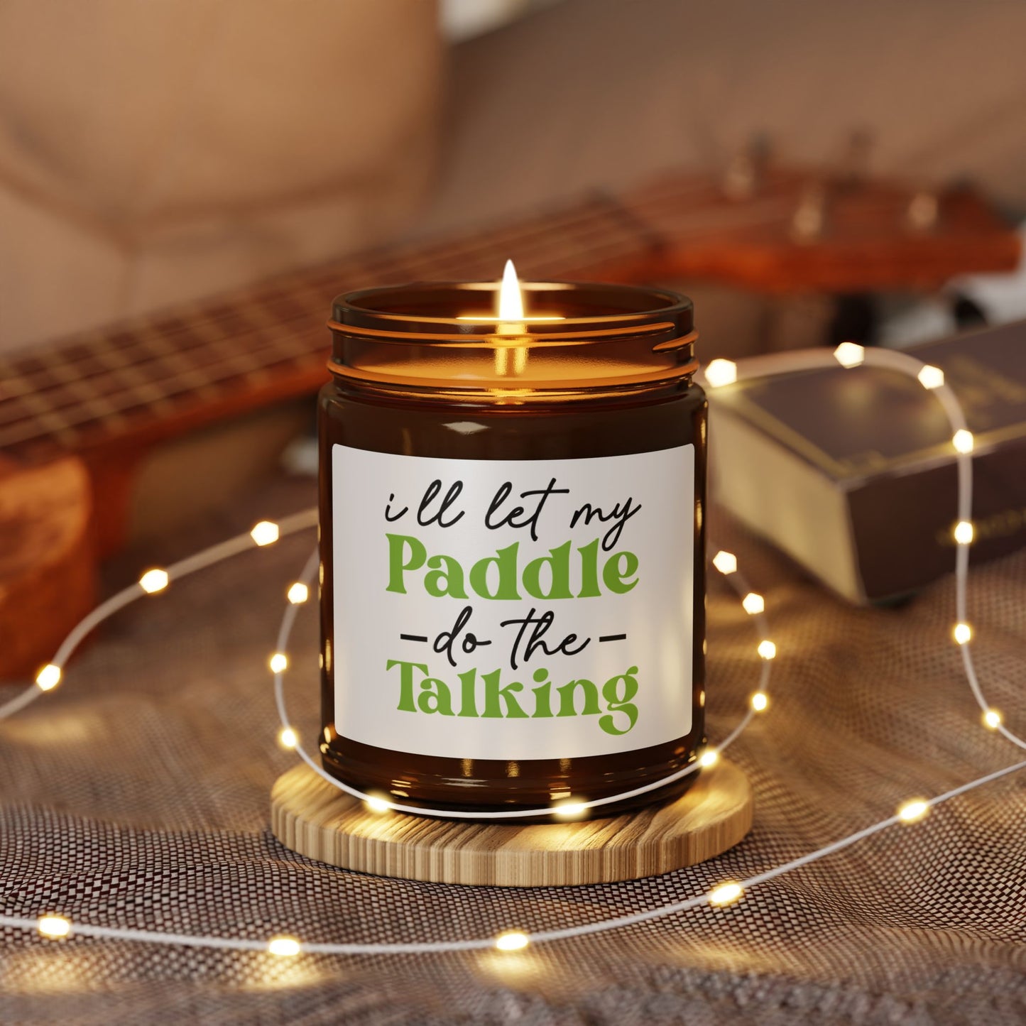 Pickleball Cheerful Candle - I'll Let My Paddle Do the Talking