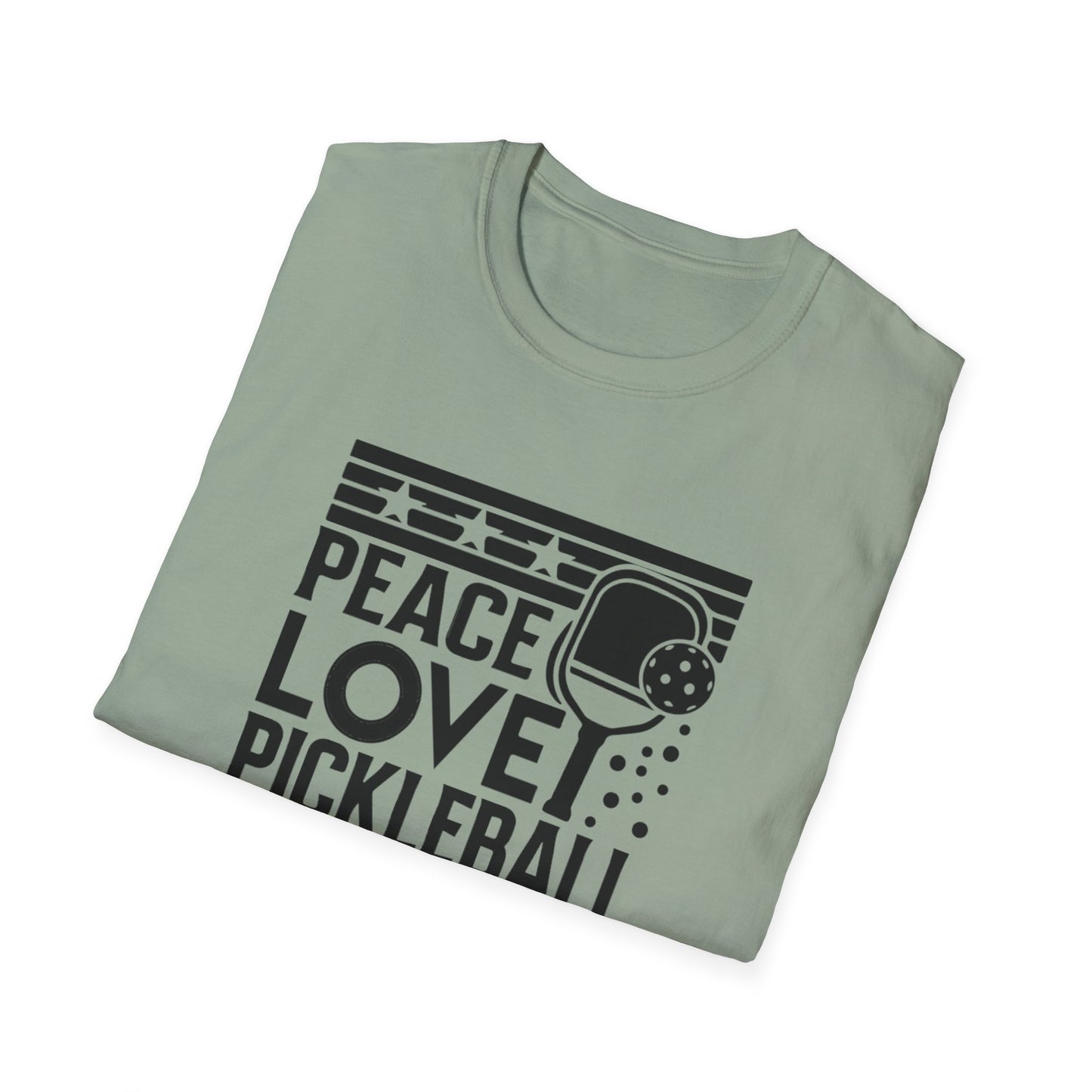 Women's Durable Pickleball T-shirt - Peace love pickleball