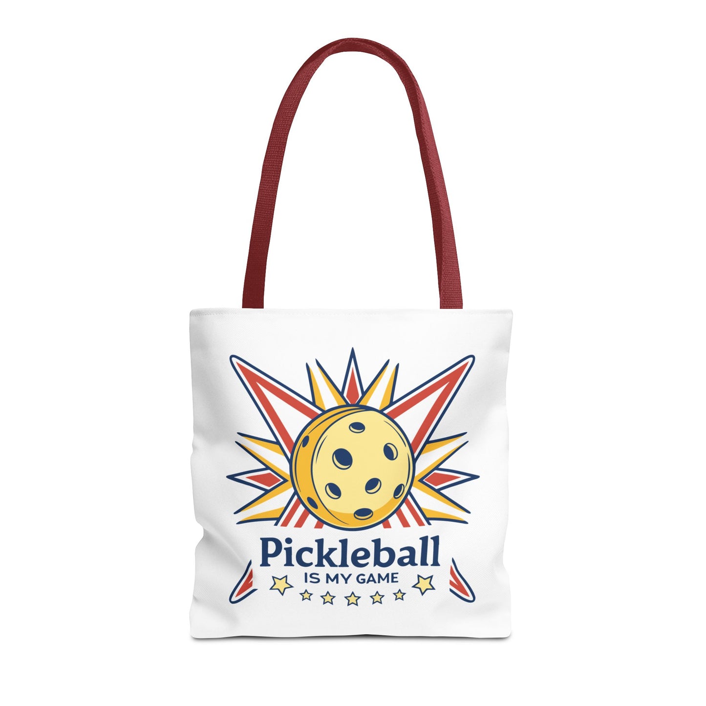 Pickleball Colorful Tote Bag - Pickleball is My Game Red
