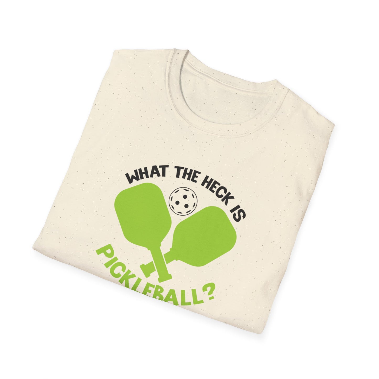Men's Funny Pickleball T-shirt - What the Heck Is Pickleball?