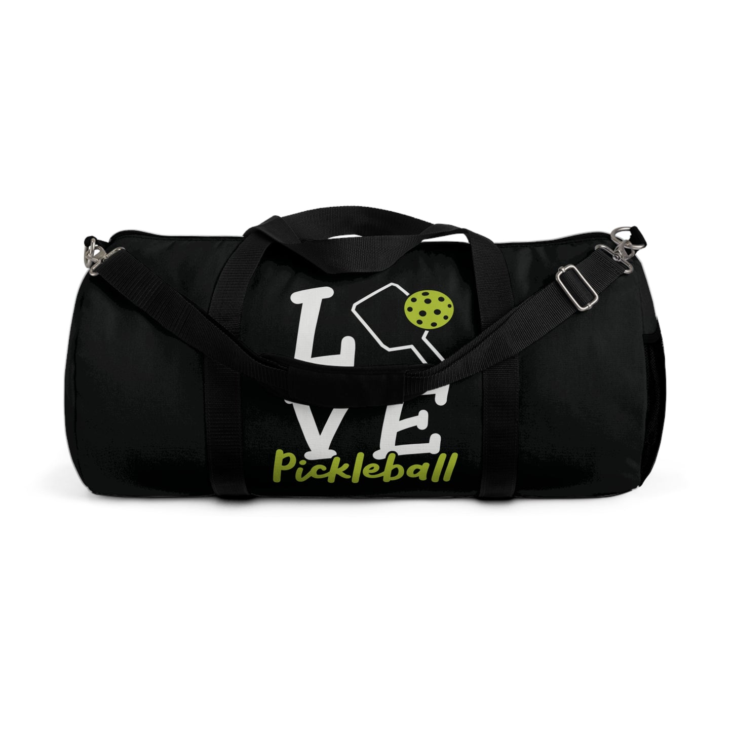 Pickleball Cool Duffel Bag - Love Pickleball Black